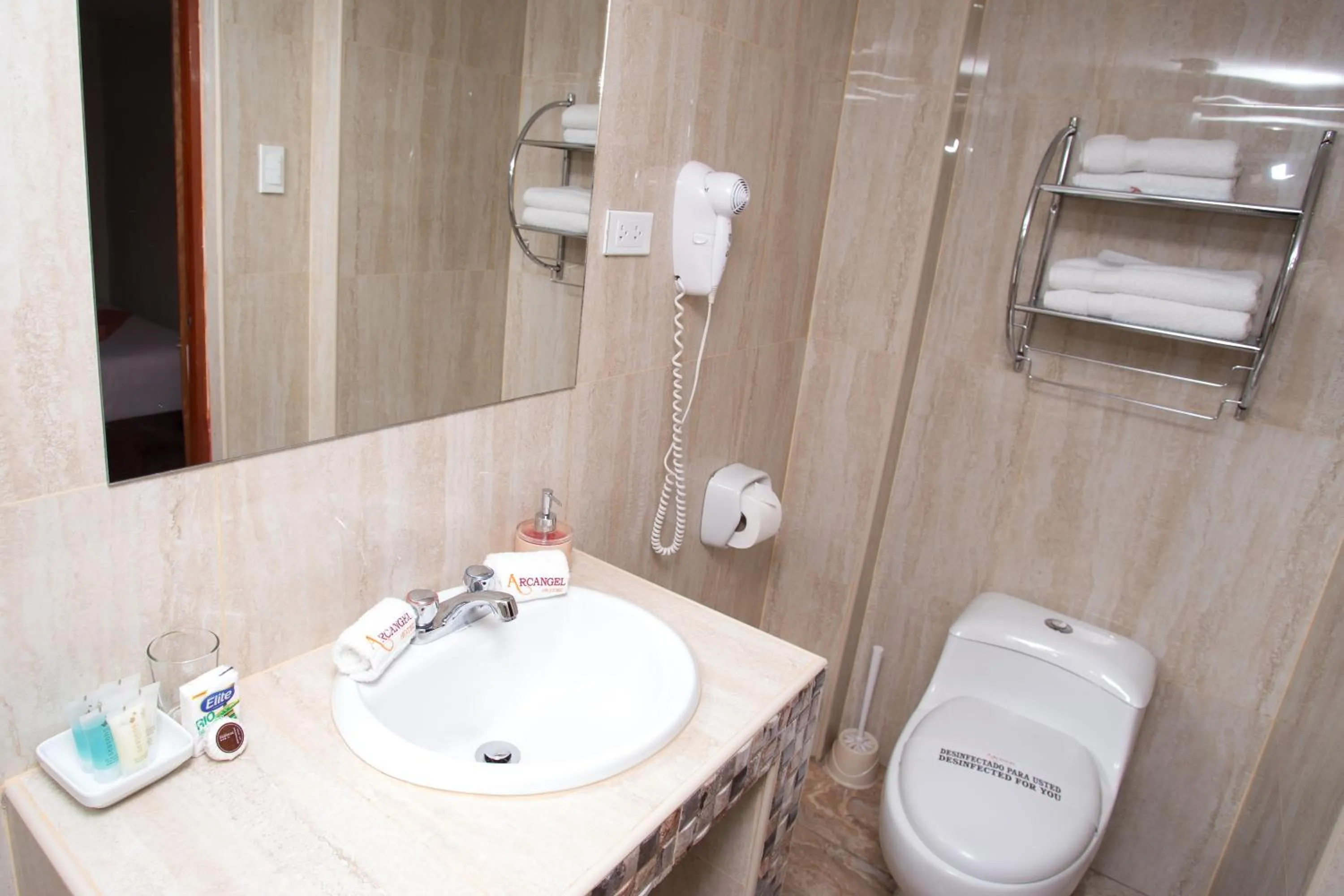 Toilet in Hotel Arcangel