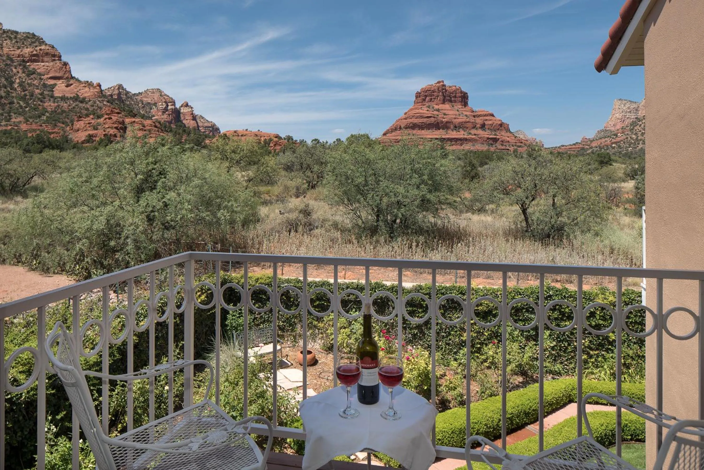 Garden view in Canyon Villa Bed & Breakfast Inn of Sedona