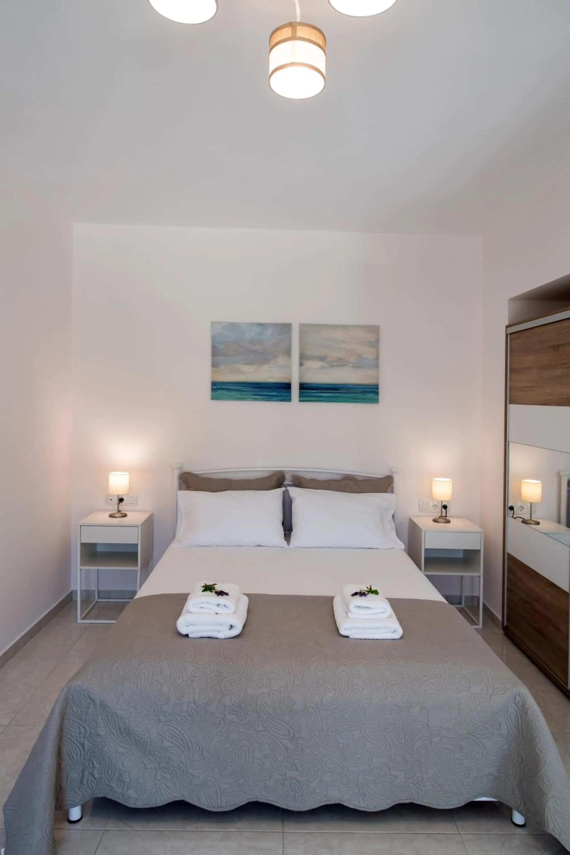 Bed in Bounatsa Studios & Apartments