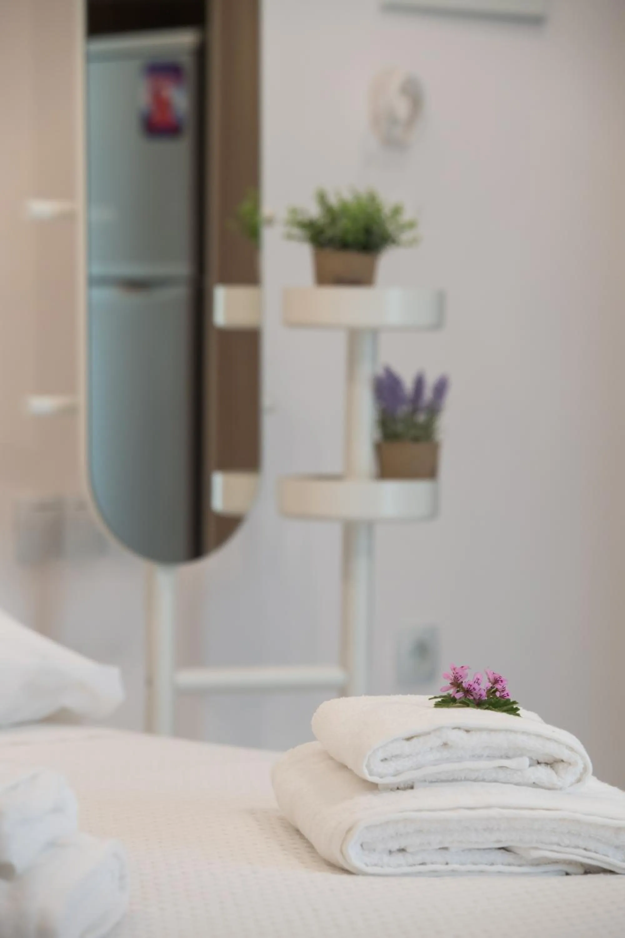 Bed in Bounatsa Studios & Apartments