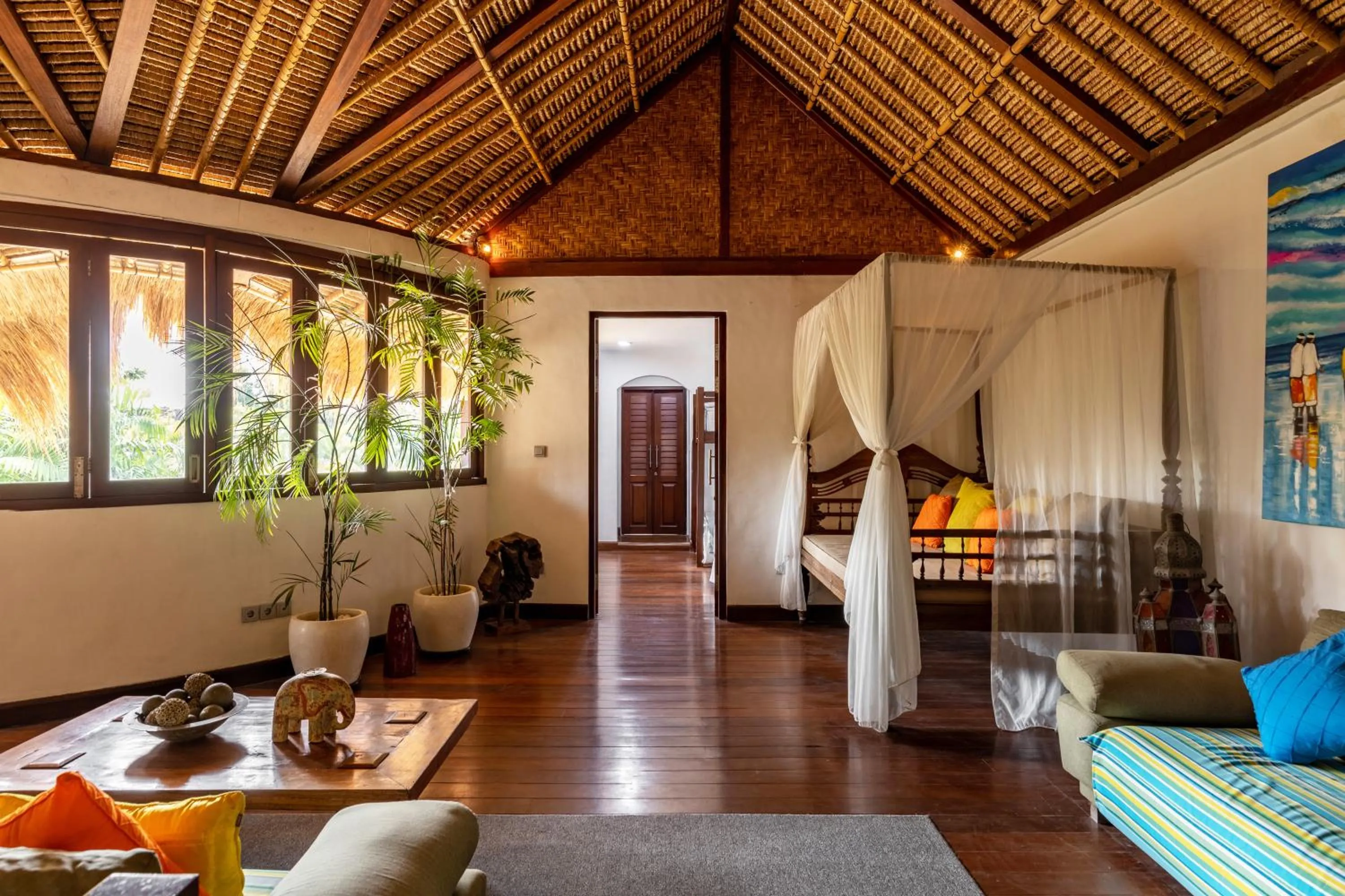 Seating area in Elina Villas Seminyak