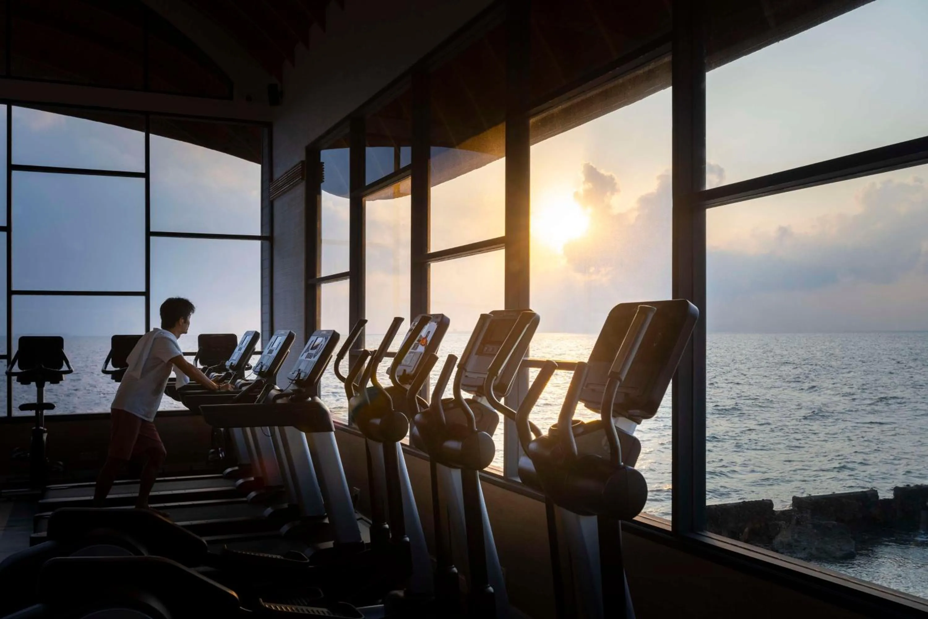 Fitness centre/facilities in OUTRIGGER Maldives Maafushivaru Resort
