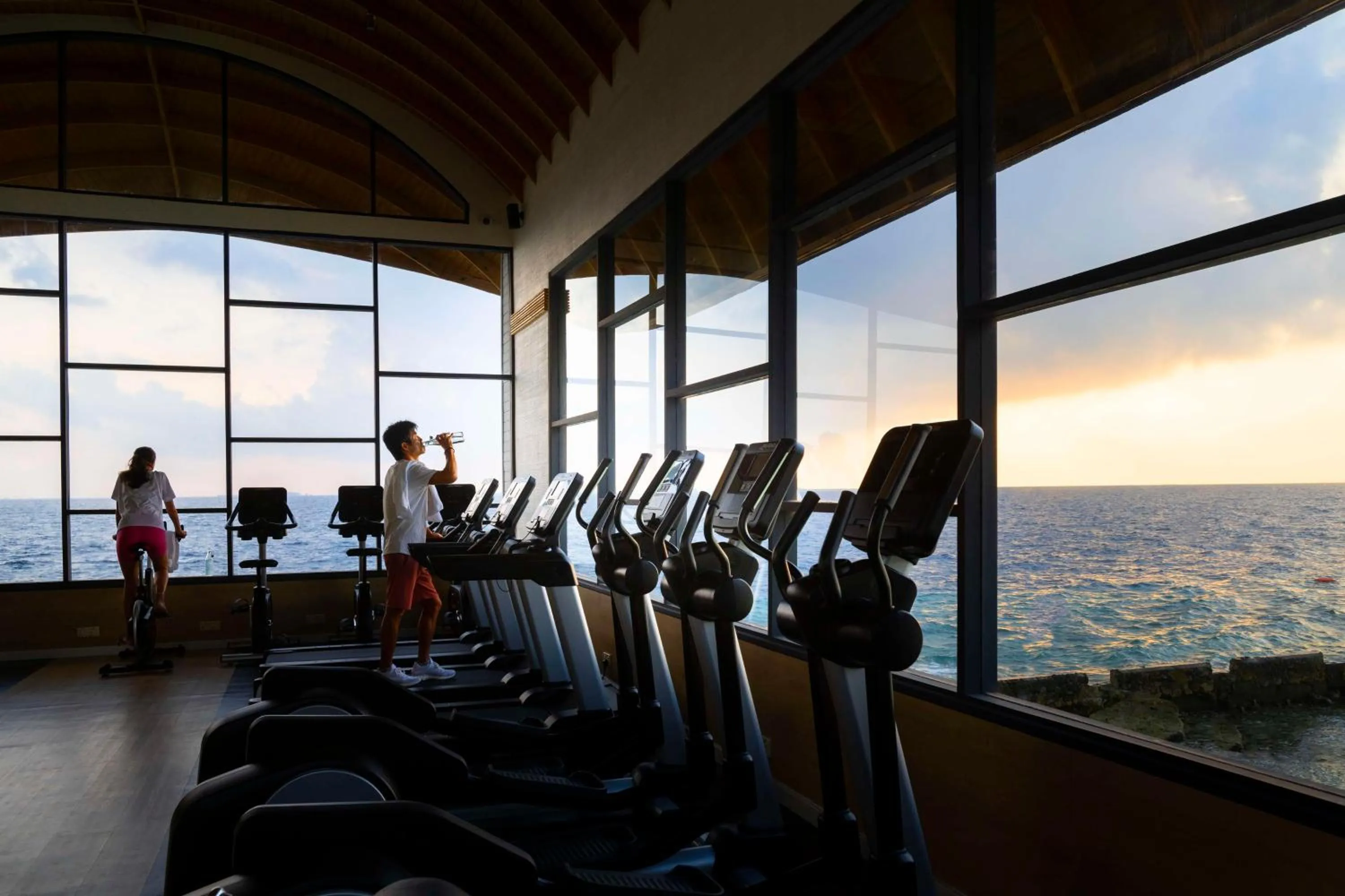 Fitness centre/facilities in OUTRIGGER Maldives Maafushivaru Resort