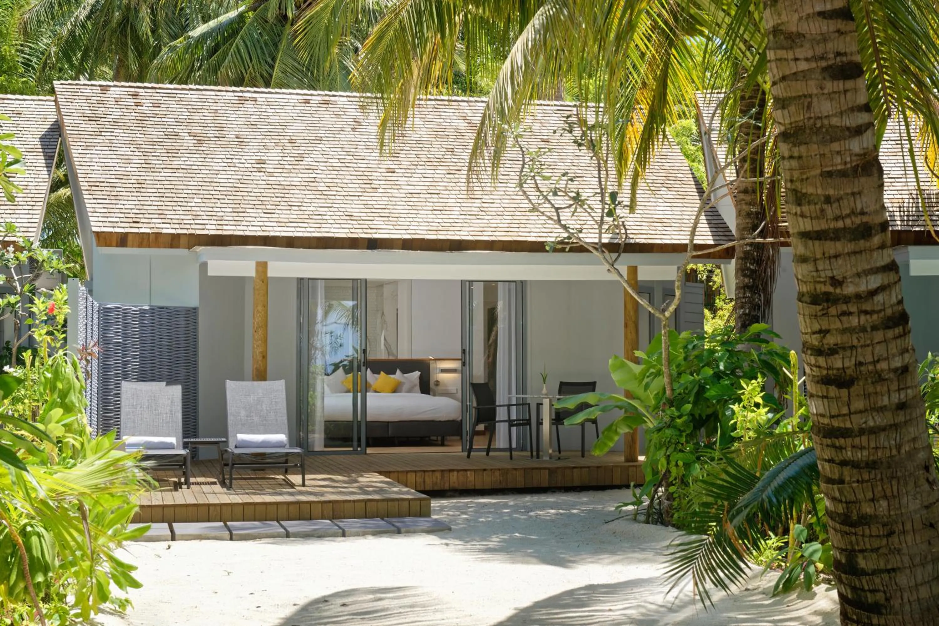 Inner courtyard view in OUTRIGGER Maldives Maafushivaru Resort