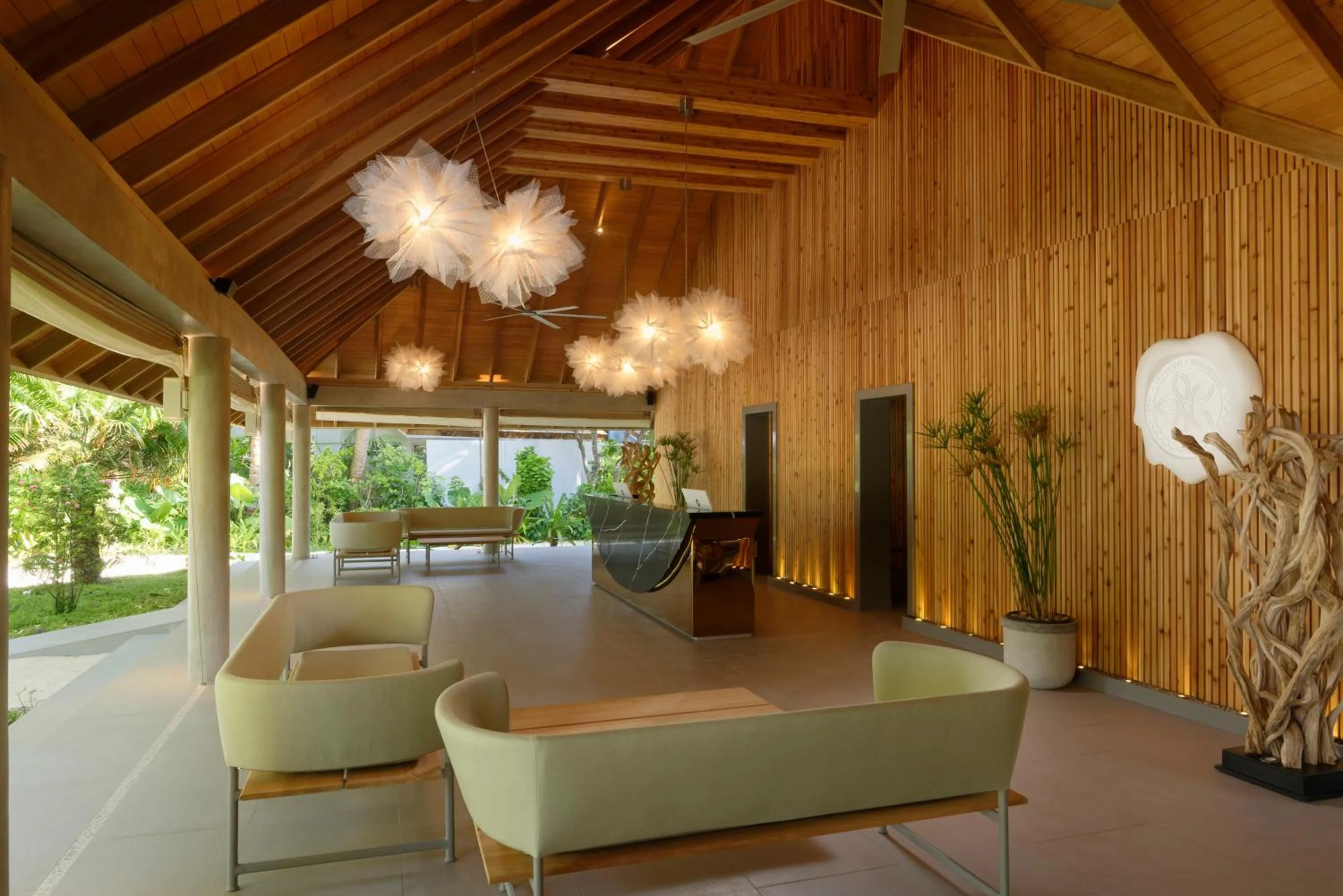 Lobby or reception in OUTRIGGER Maldives Maafushivaru Resort