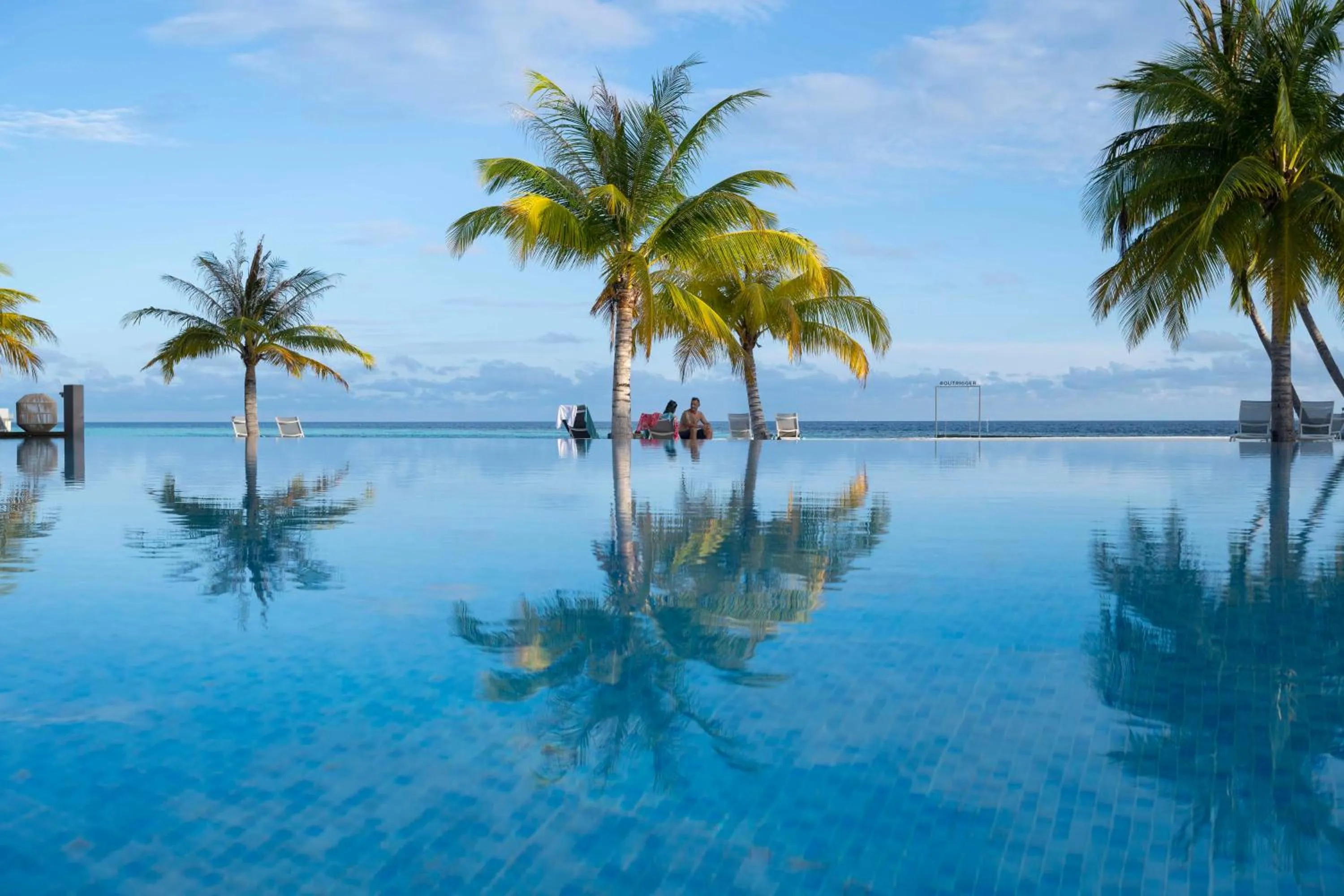 Pool view in OUTRIGGER Maldives Maafushivaru Resort