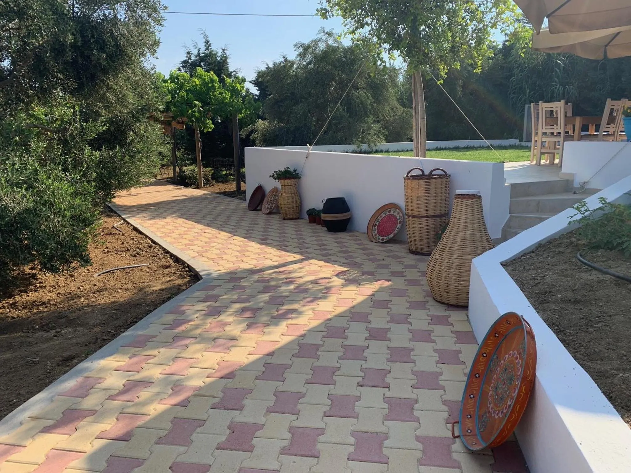 Garden in Villa Paradise in Naxos