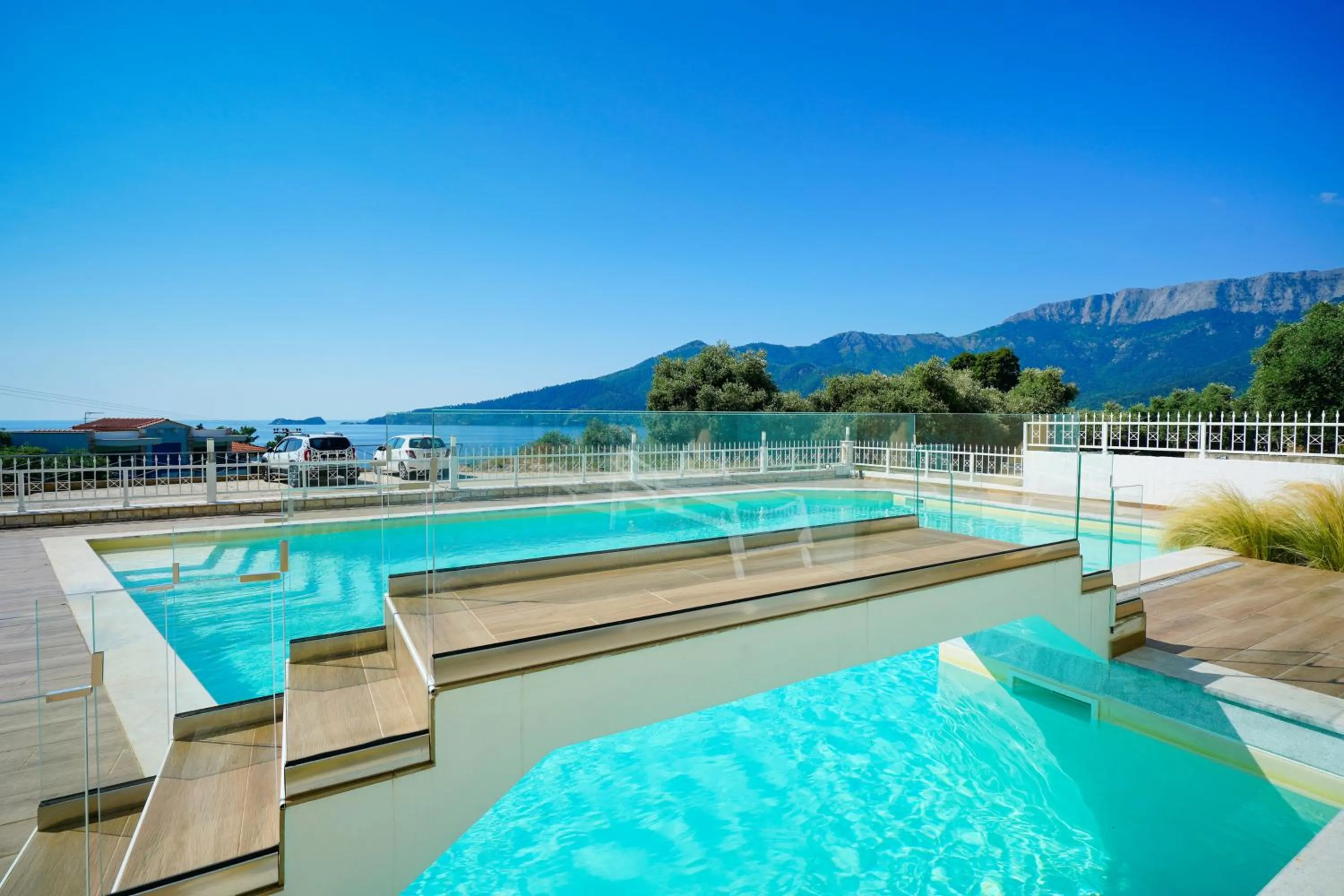 Pool view in Sunny Hotel Thassos