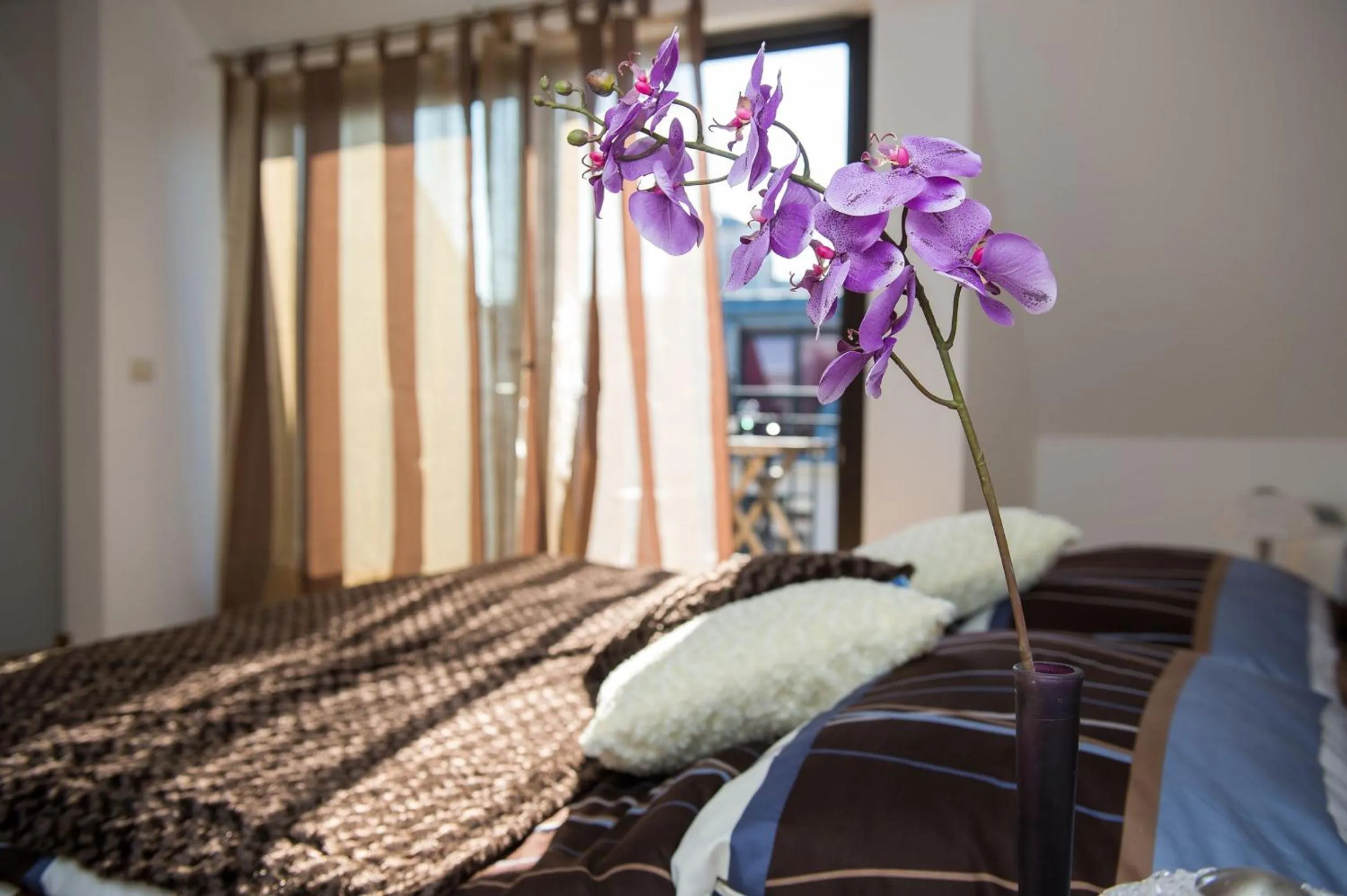 Balcony/Terrace, Bed in Budapest Center Residence