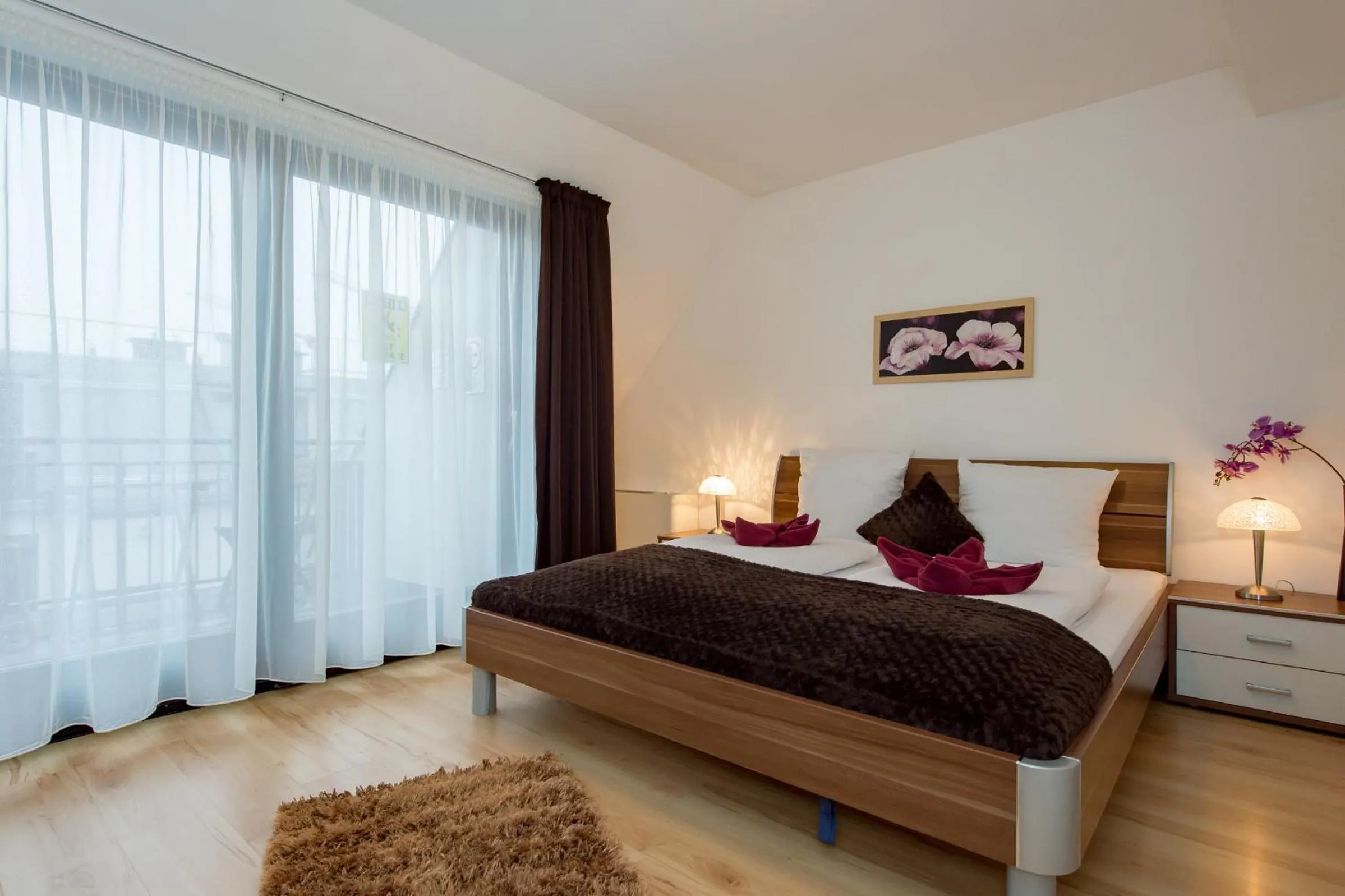 Bedroom, Bed in Budapest Center Residence