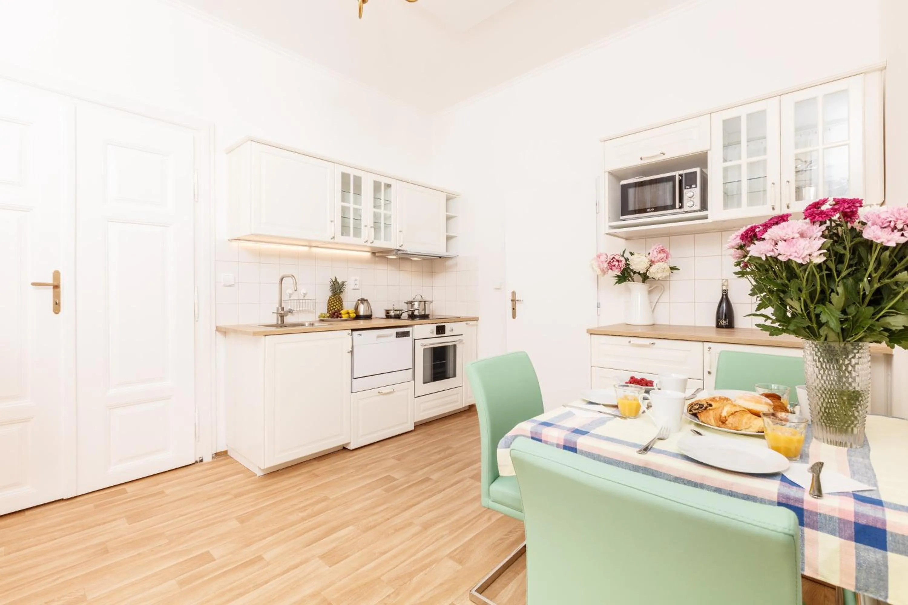 Kitchen or kitchenette in Prague Siesta Apartments
