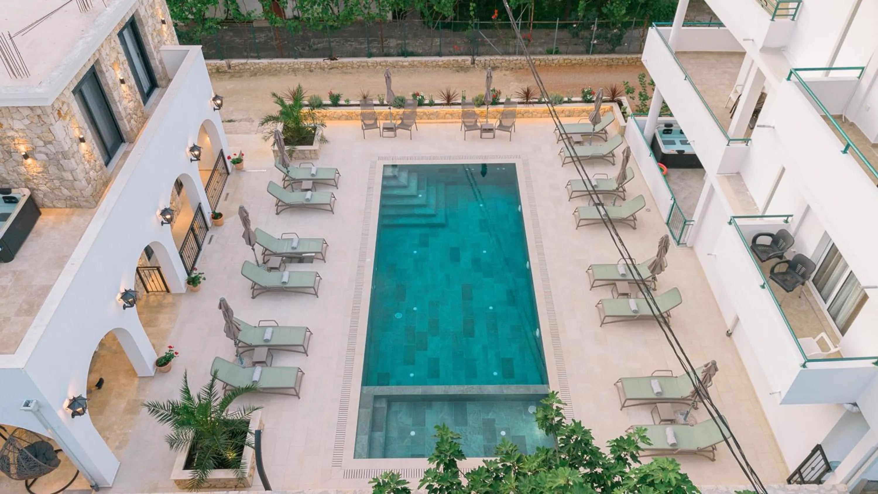 Pool view in B&B Lovac