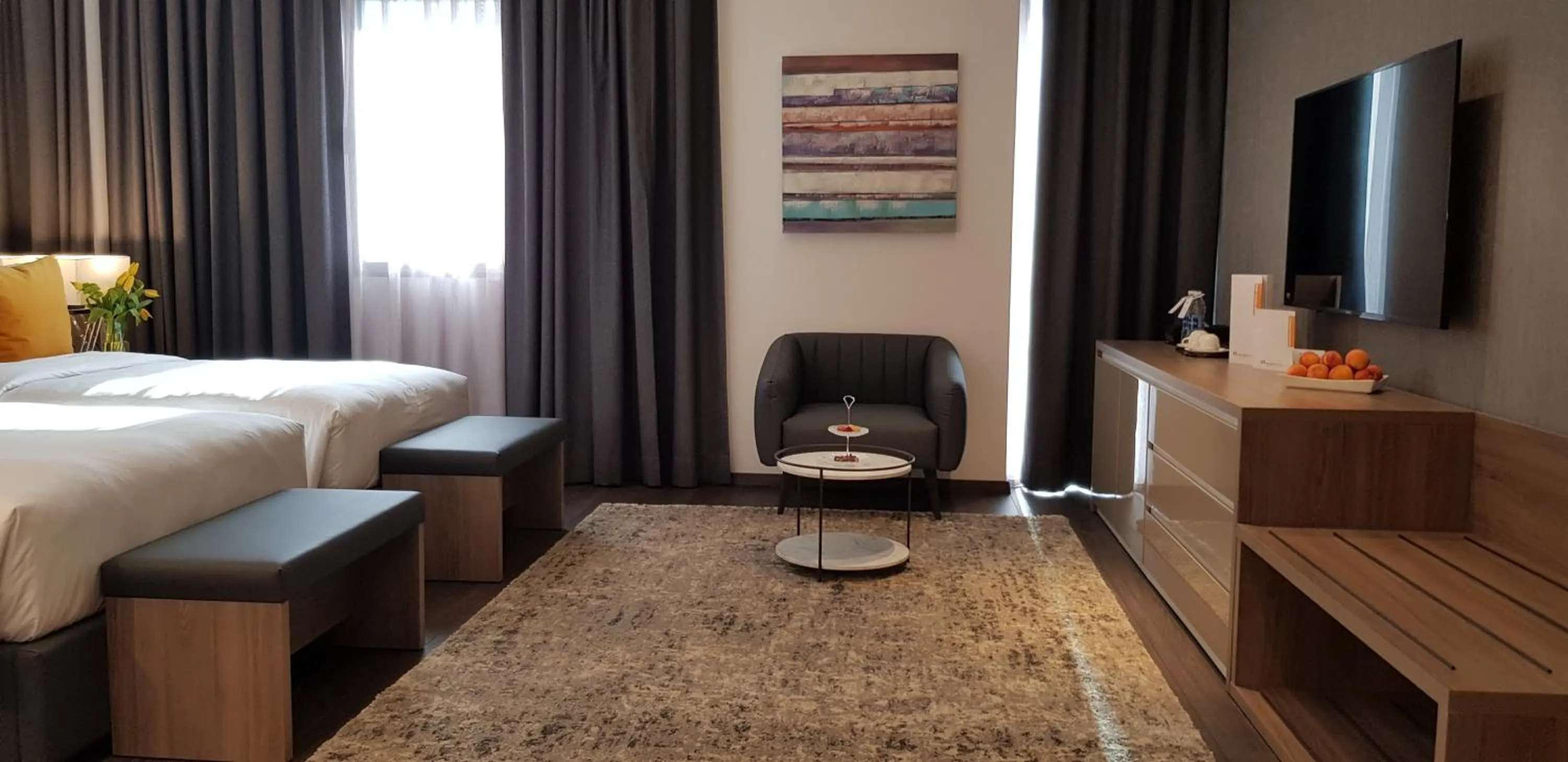 Photo of the whole room, Bed in Swiss-Belboutique Bneid Al Gar Kuwait