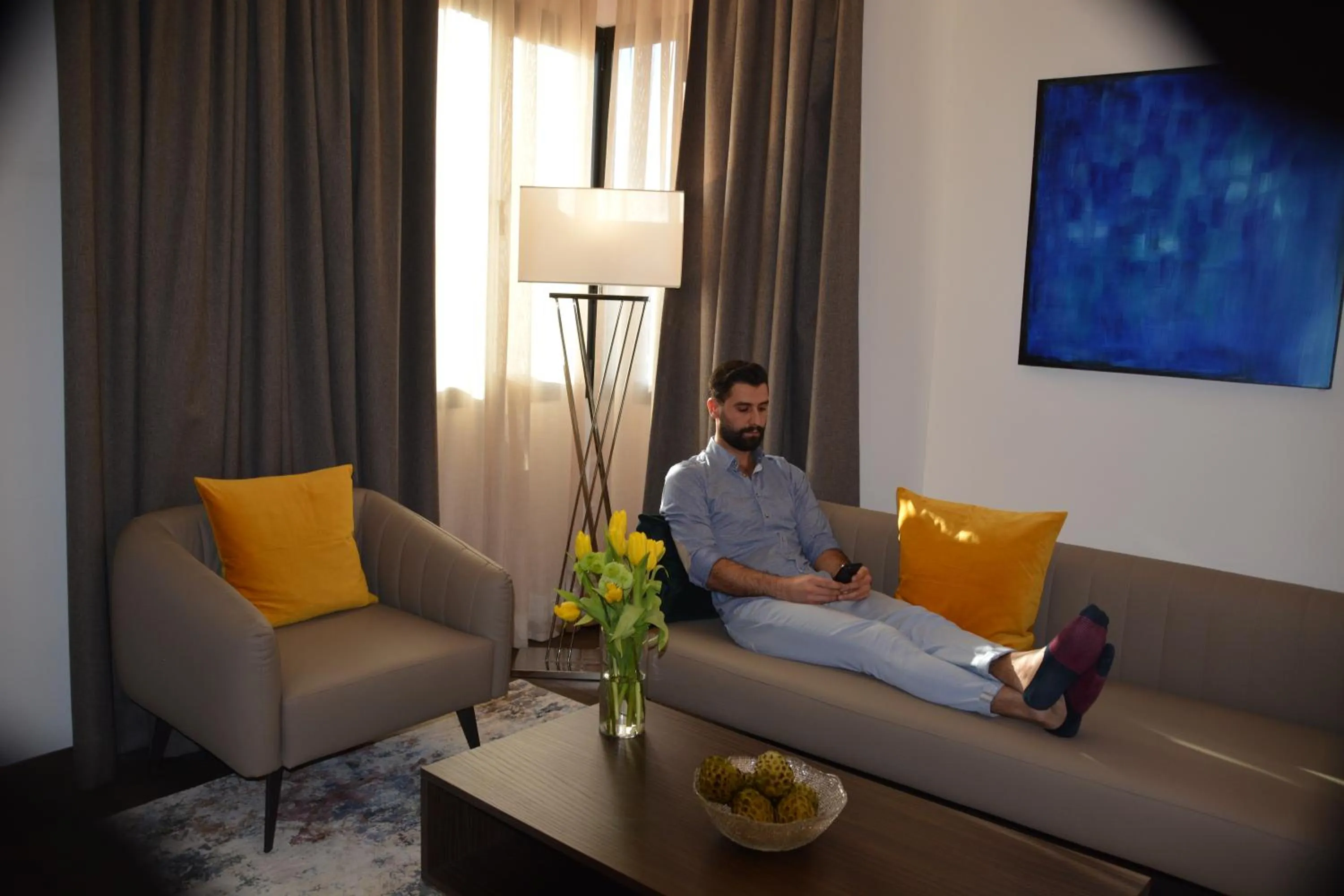 Seating area in Swiss-Belboutique Bneid Al Gar Kuwait