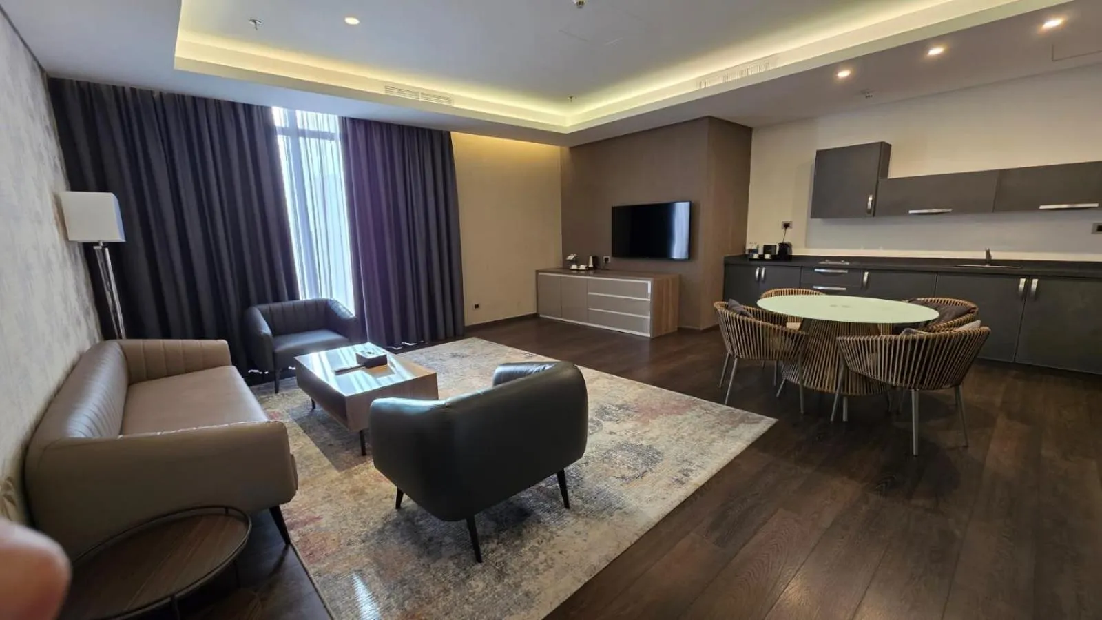 Communal lounge/ TV room in Swiss-Belboutique Bneid Al Gar Kuwait