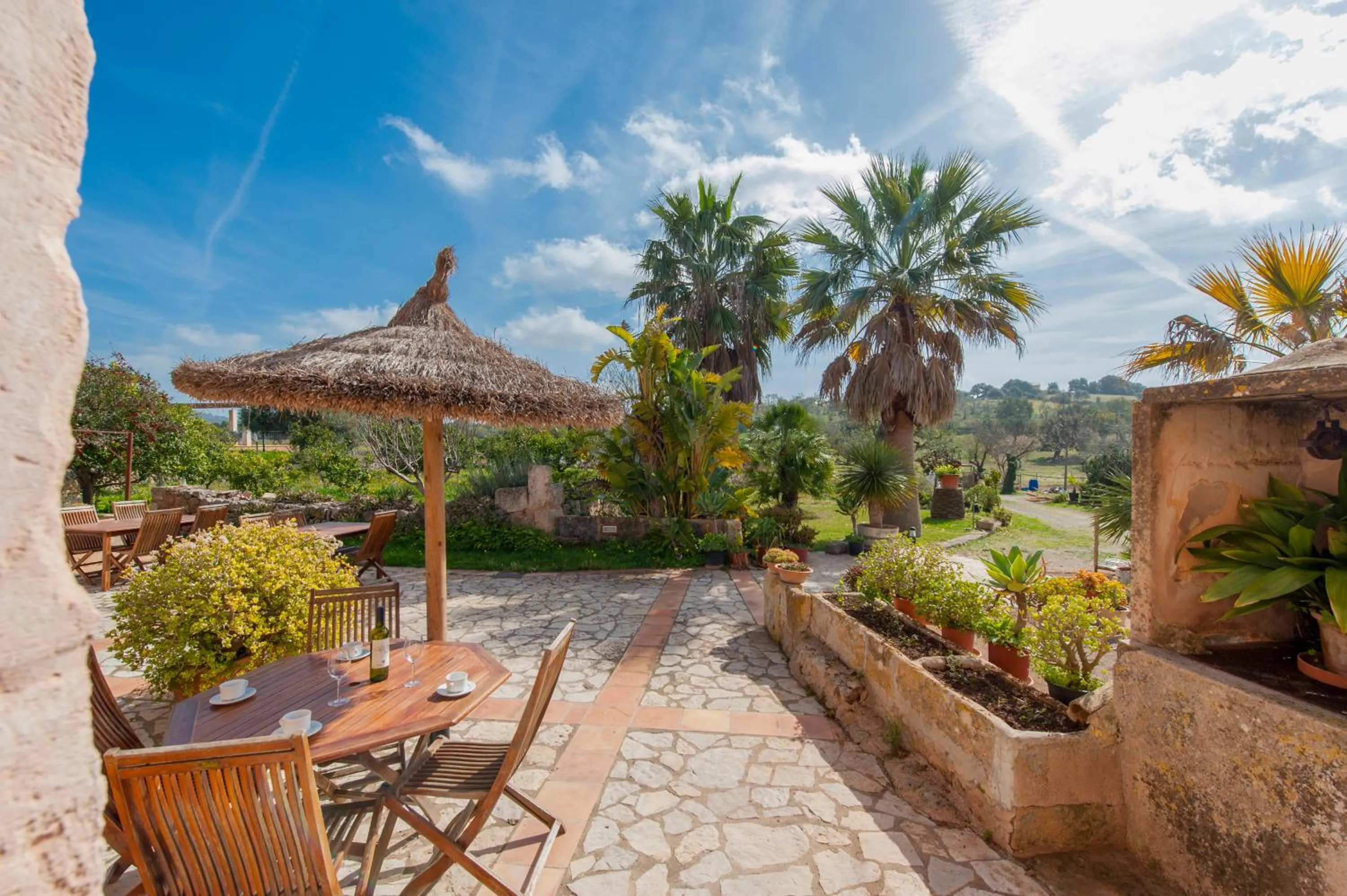 Garden view in Finca Hotel Ses Cases Noves