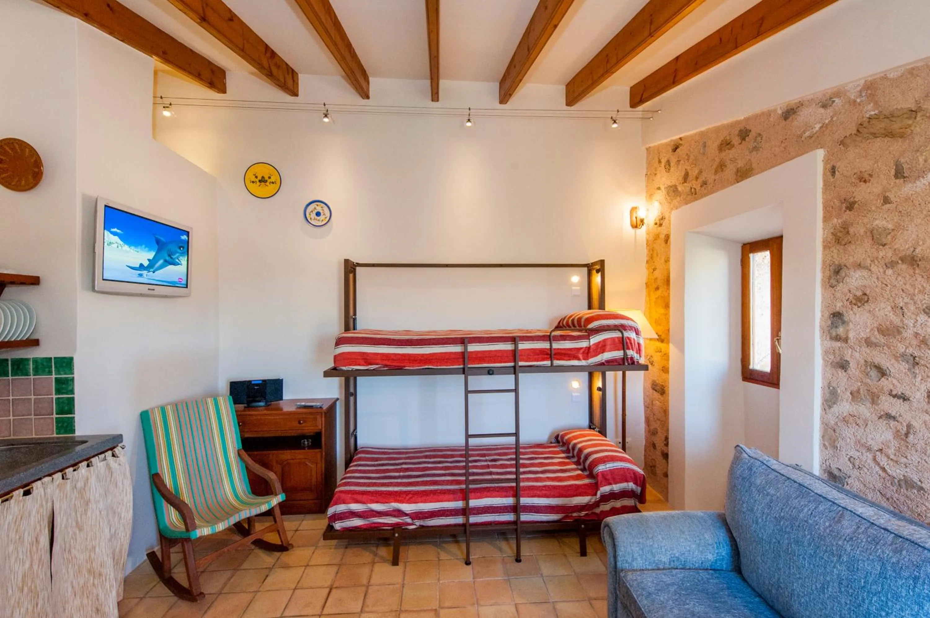 bunk bed, Bed in Finca Hotel Ses Cases Noves