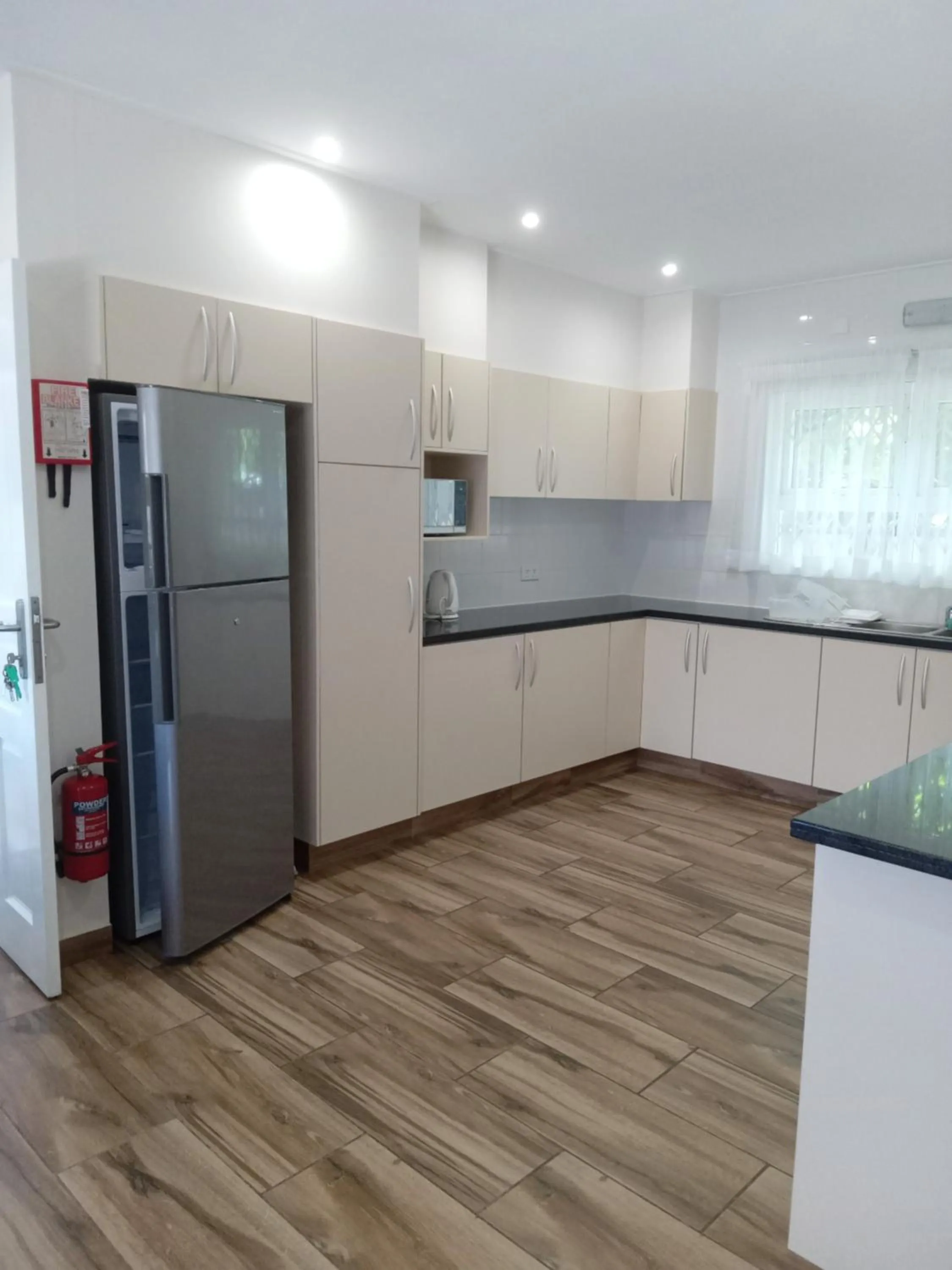 Kitchen or kitchenette in Hotel La Roussette