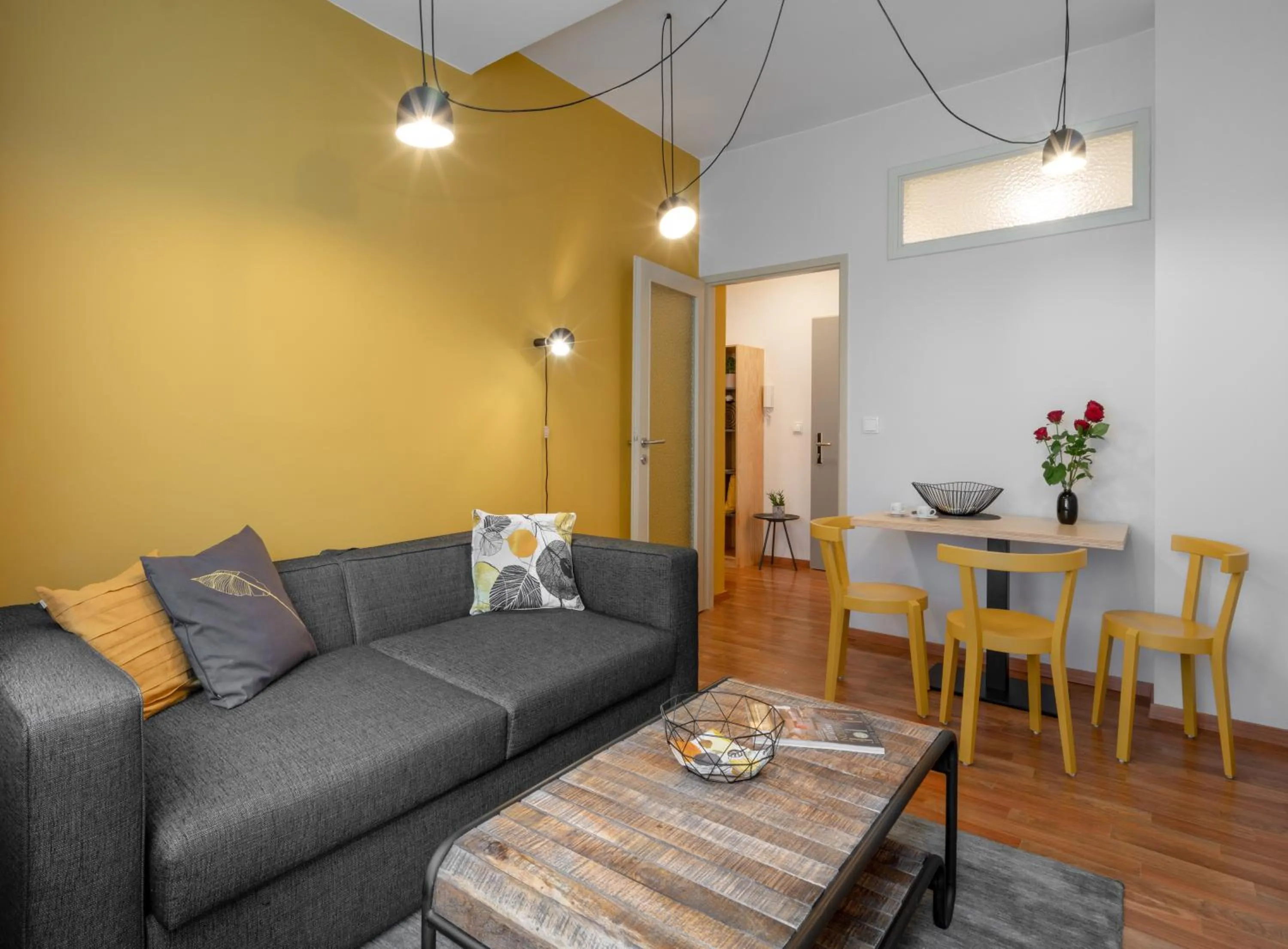 Living room in City Leaf Apartments