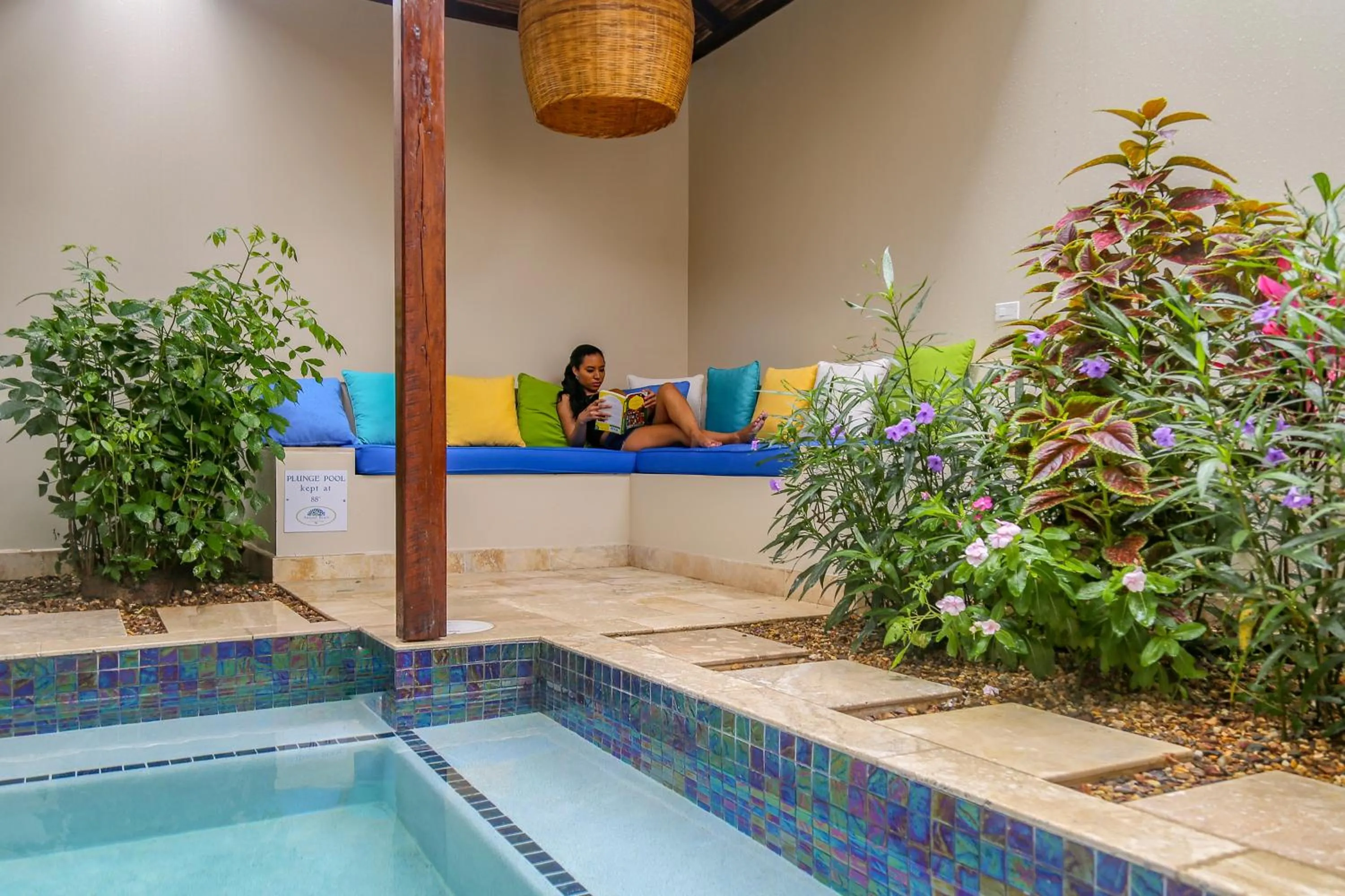 People in Almond Beach Resort at Jaguar Reef