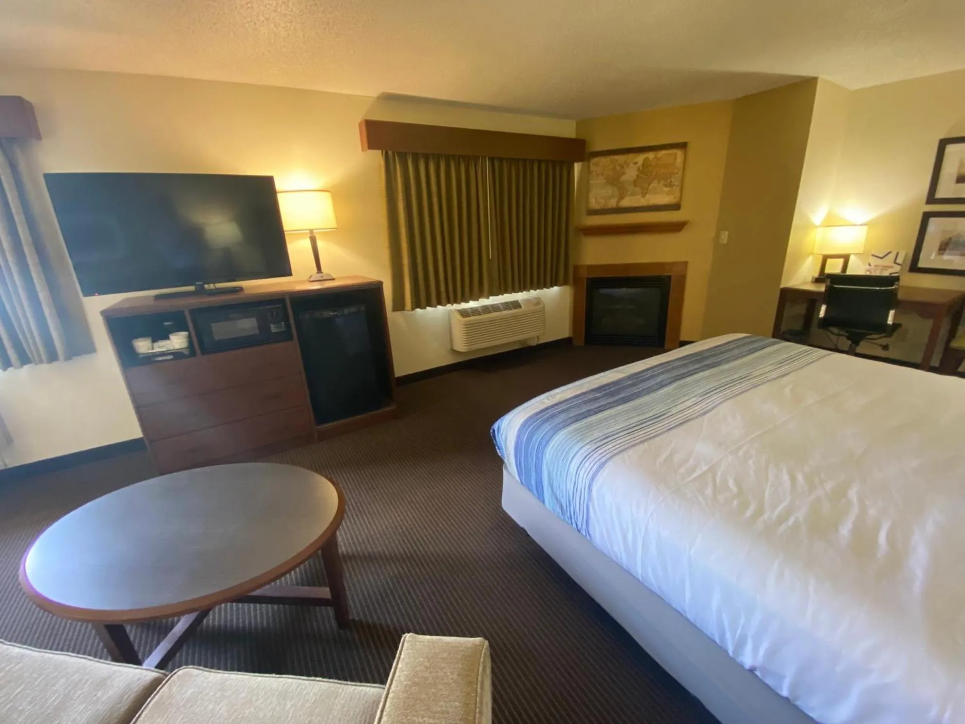 Bed in AmericInn by Wyndham Two Harbors Near Lake Superior