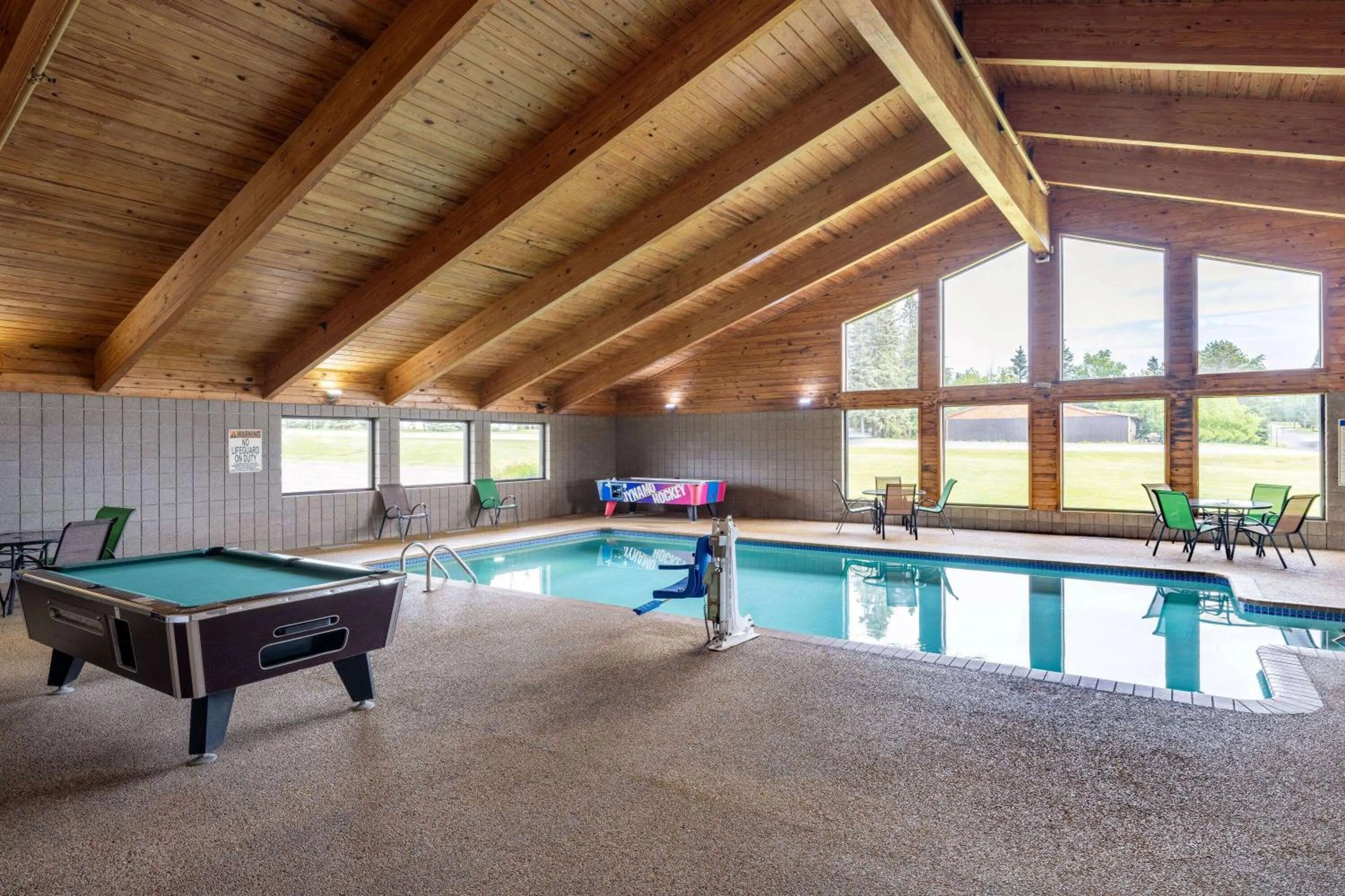 Pool view in AmericInn by Wyndham Two Harbors Near Lake Superior