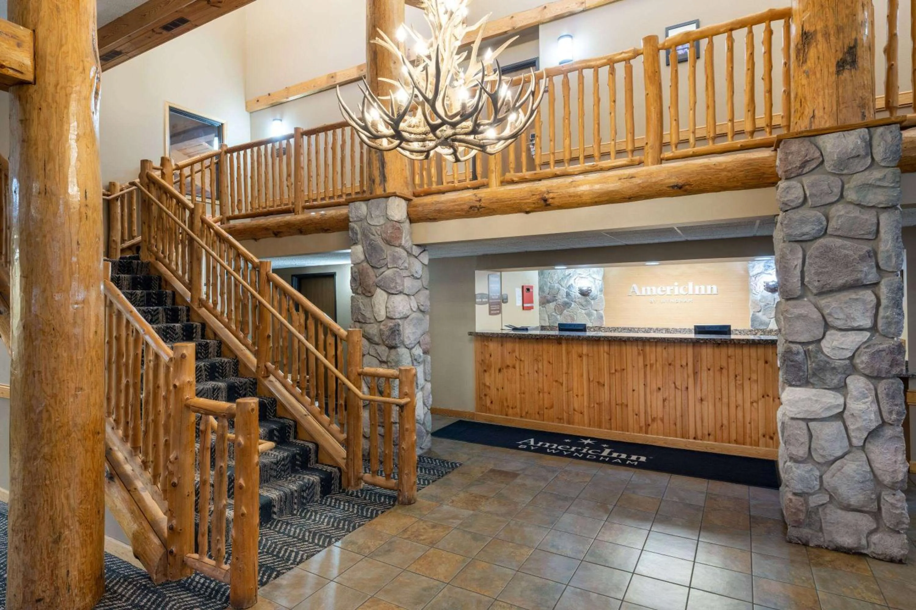 Lobby or reception in AmericInn by Wyndham Two Harbors Near Lake Superior