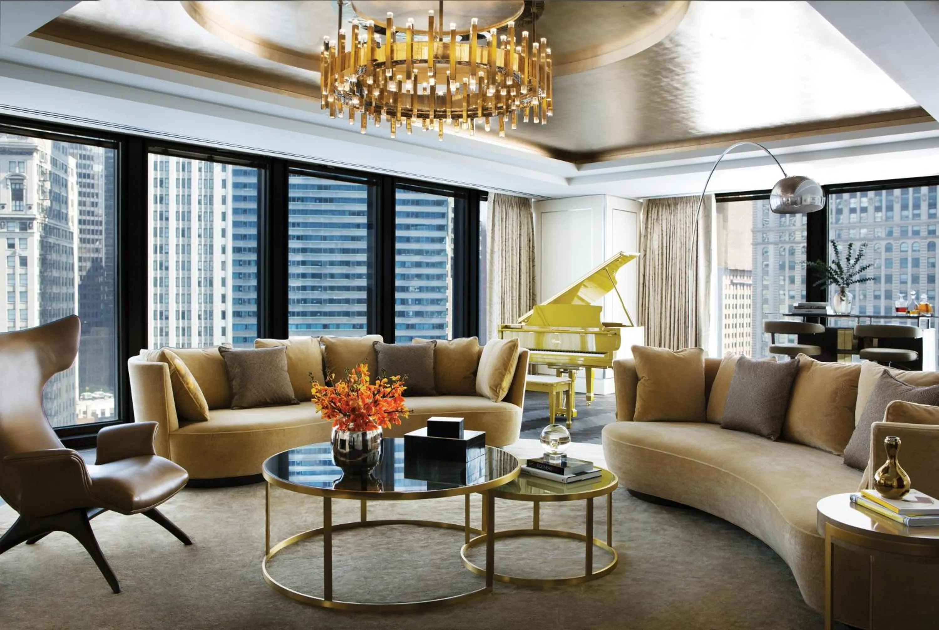 Living room in The Langham Chicago