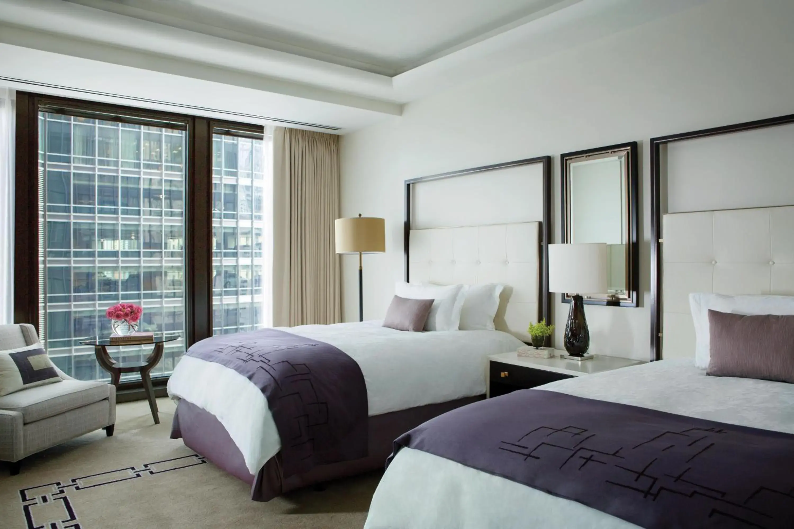 Deluxe Double Room with Two Double Beds - Accessible in The Langham Chicago Deluxe Double Room with Two Double Beds - Accessible in The Langham Chicago