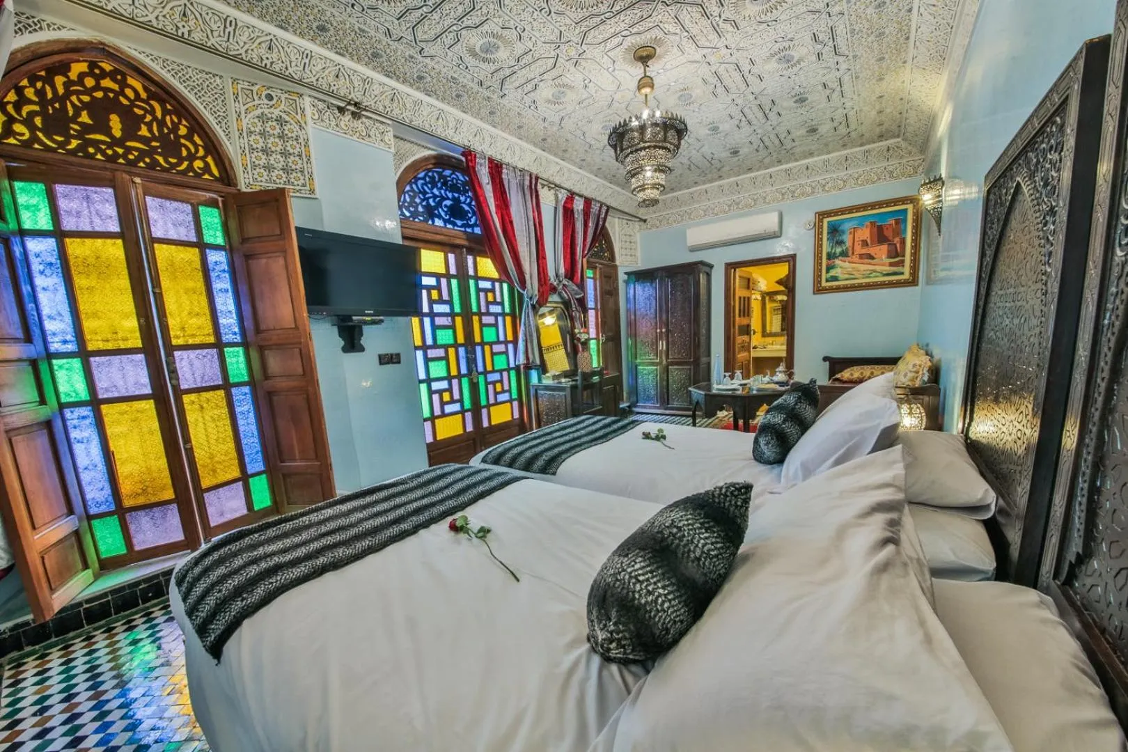 Bedroom in Riad Ghita Palace