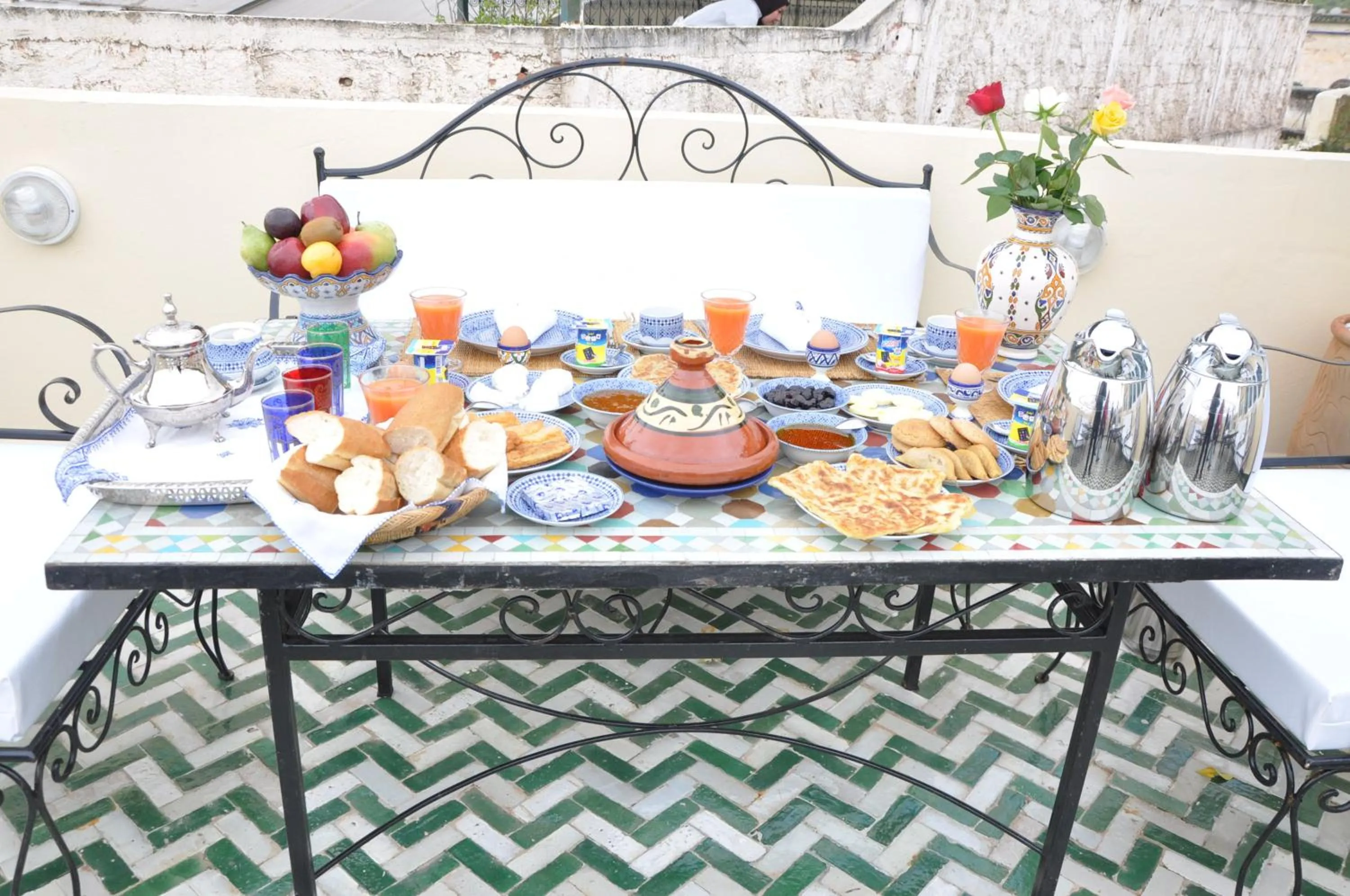 Breakfast in Riad Ghita Palace