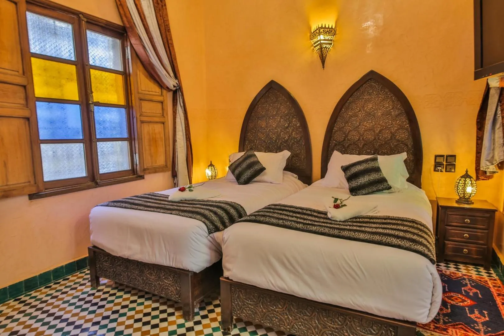 Bedroom, Bed in Riad Ghita Palace