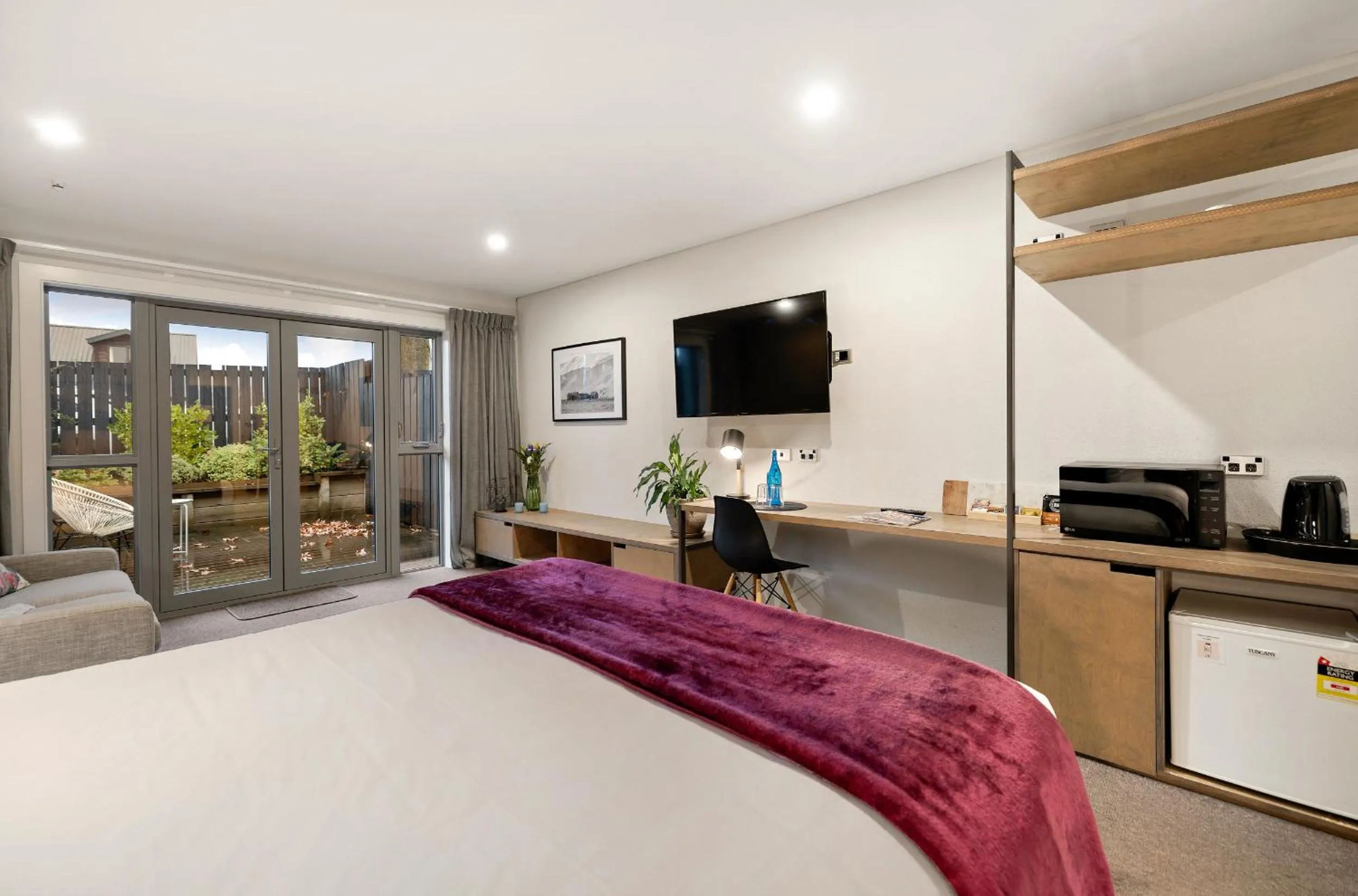 Bed in Arrowtown Motel