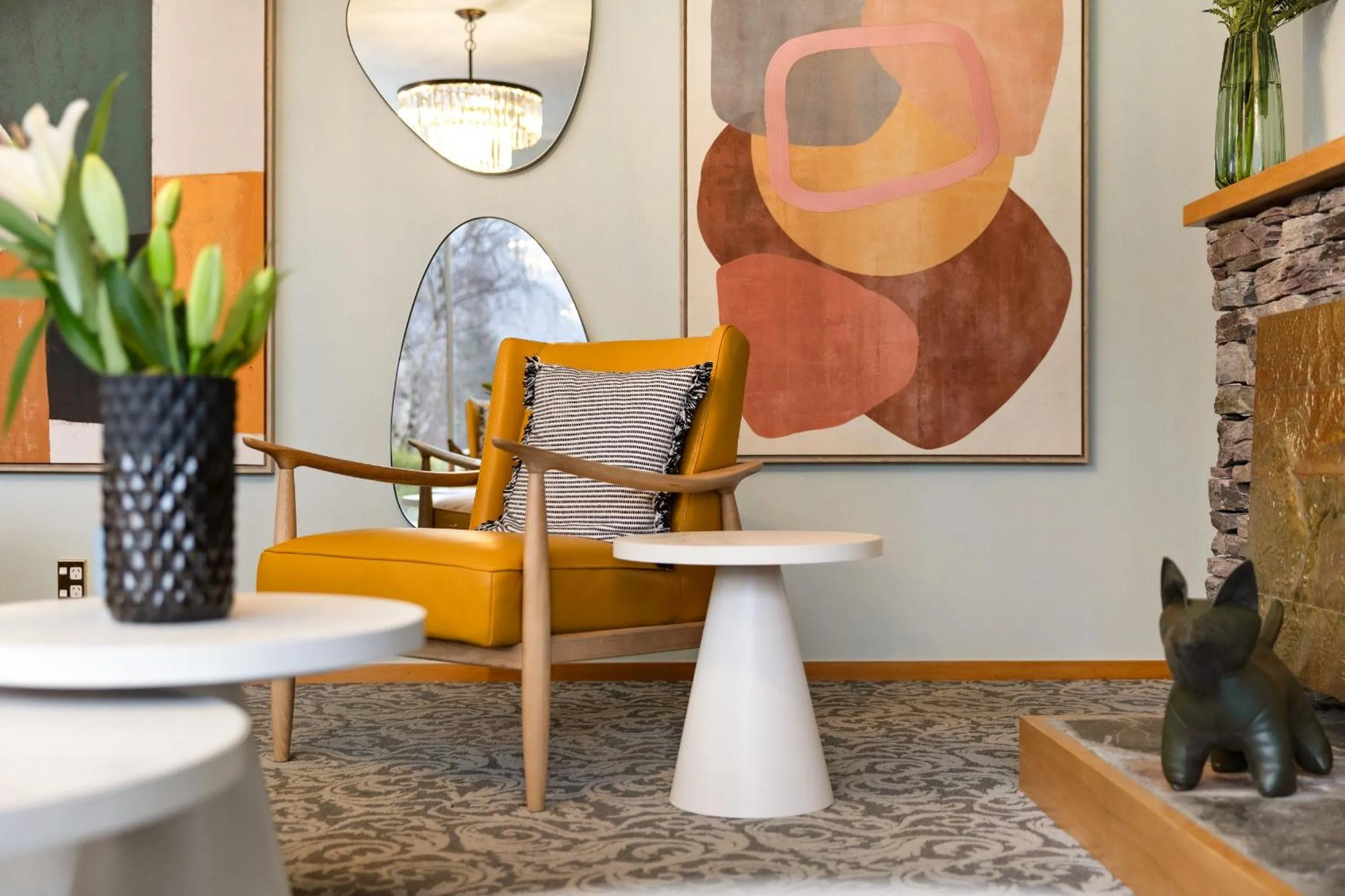 Living room in Arrowtown Motel