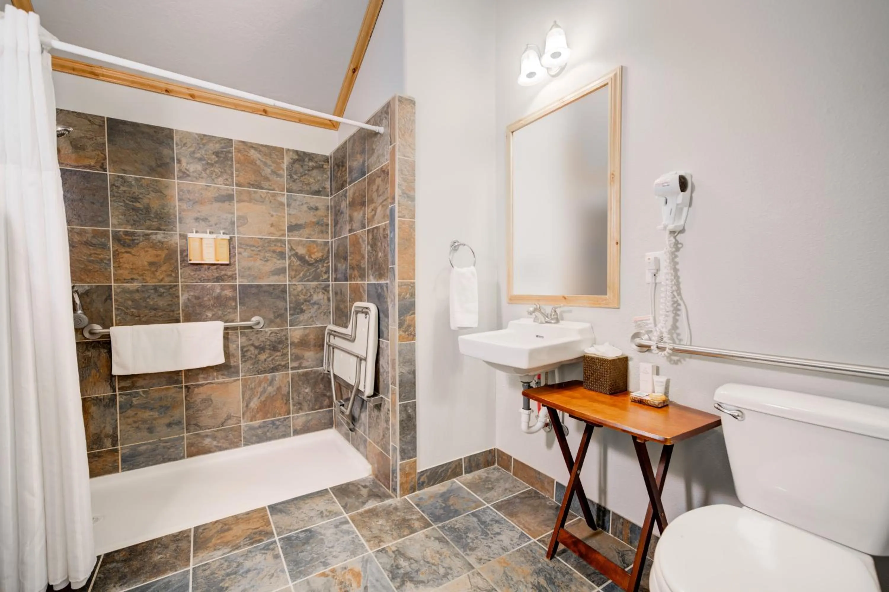 Shower in Explorer Cabins at Yellowstone