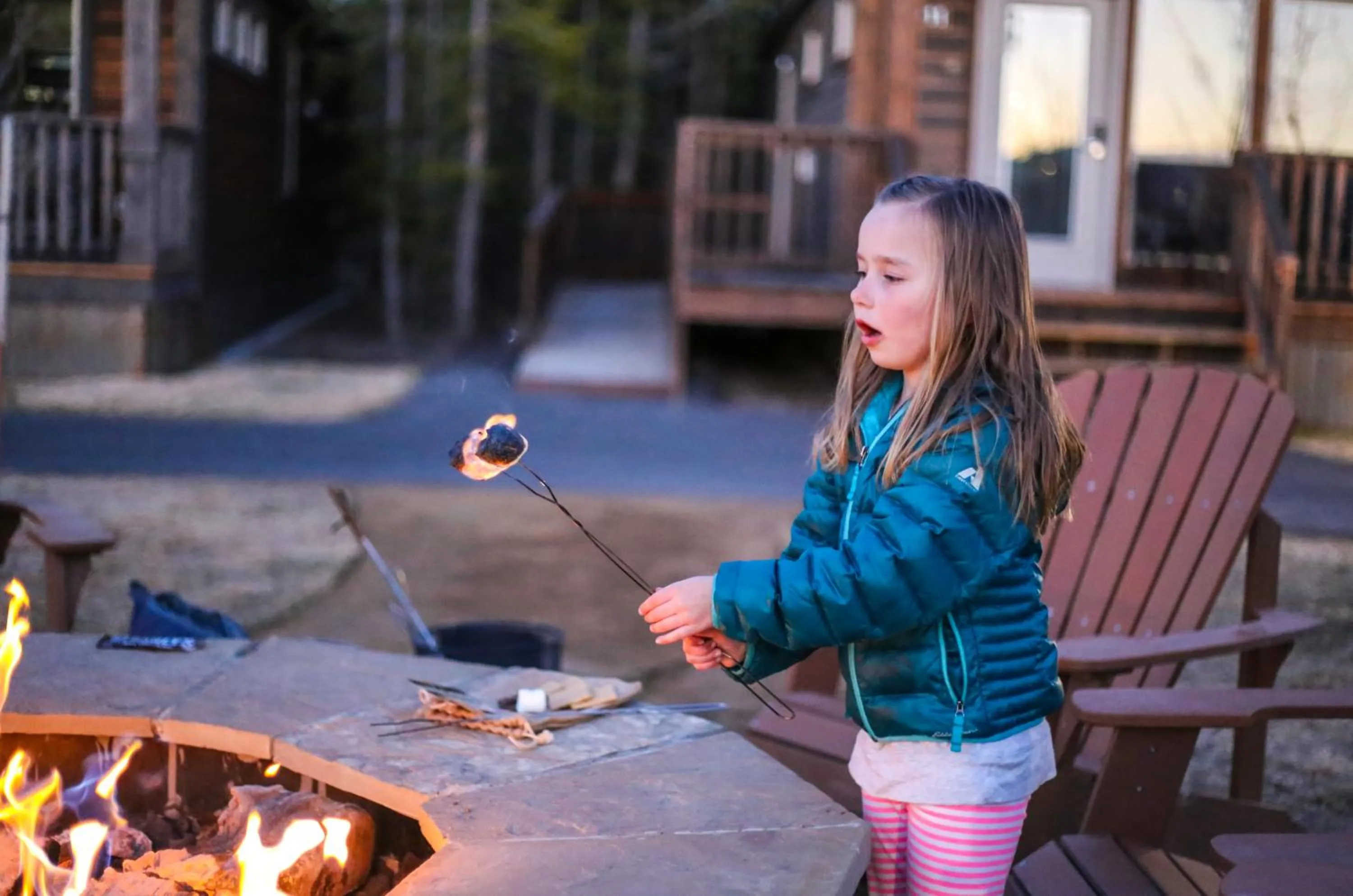 children in Explorer Cabins at Yellowstone