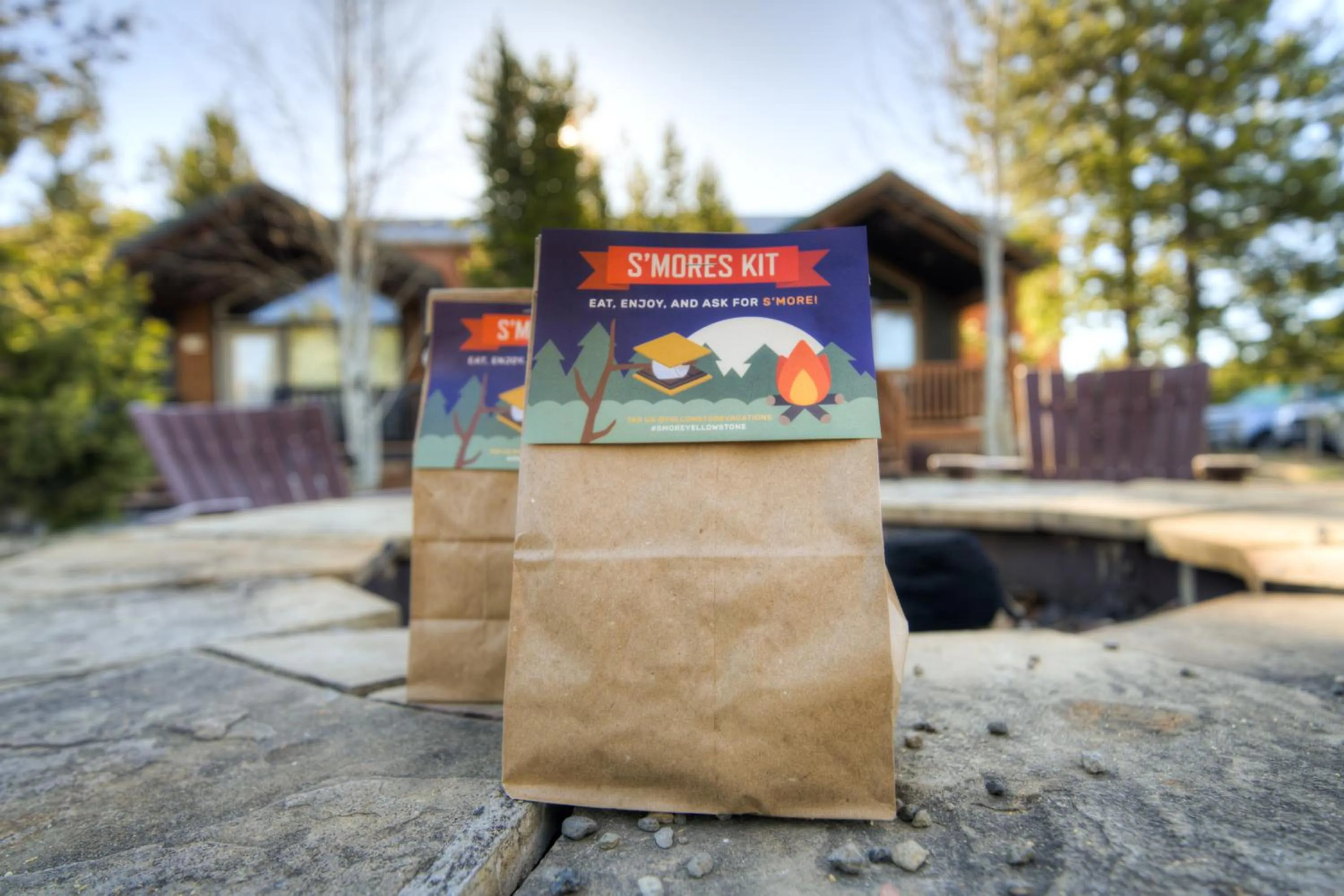 young children in Explorer Cabins at Yellowstone