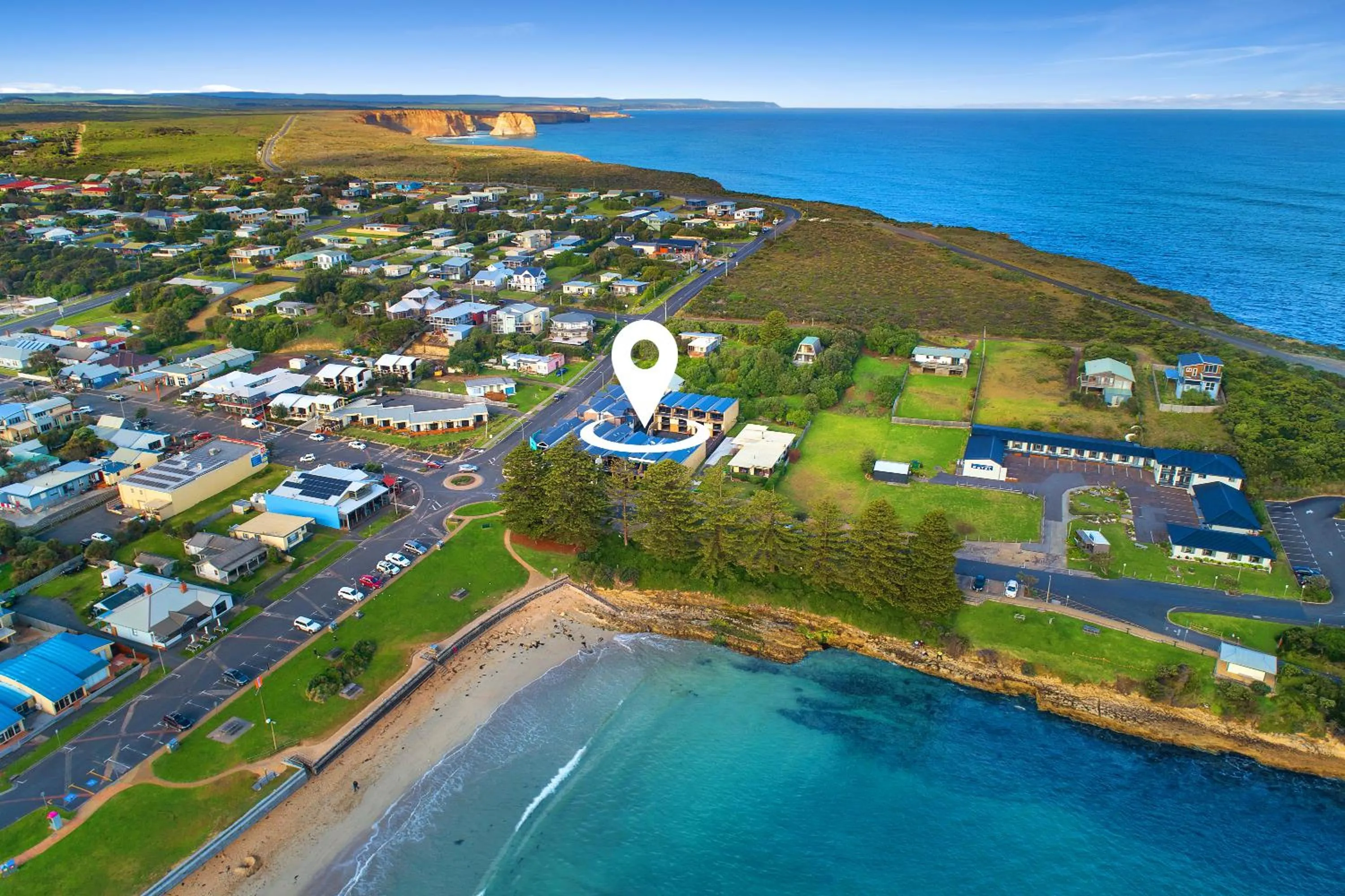Bird's eye view in Sea Foam Villas