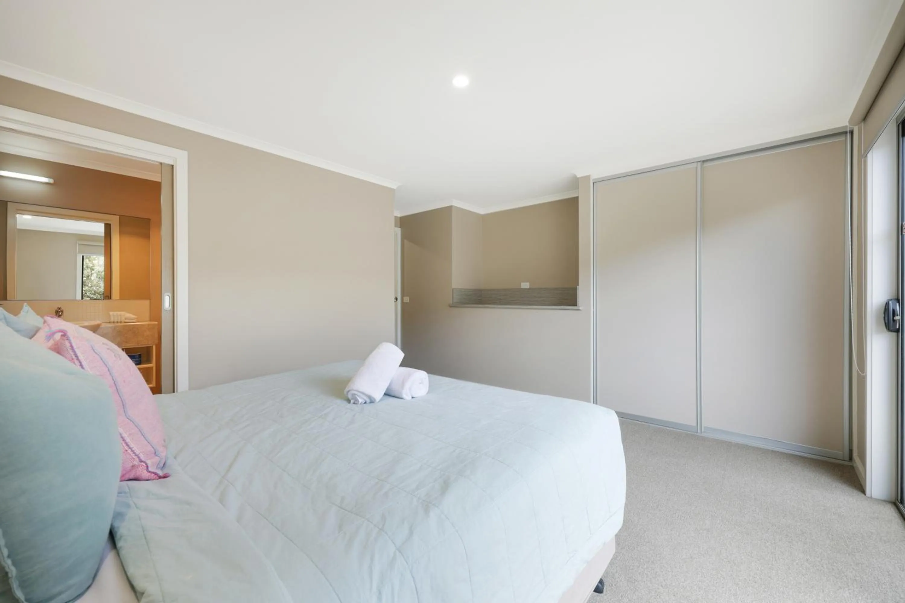 Bed in Sea Foam Villas