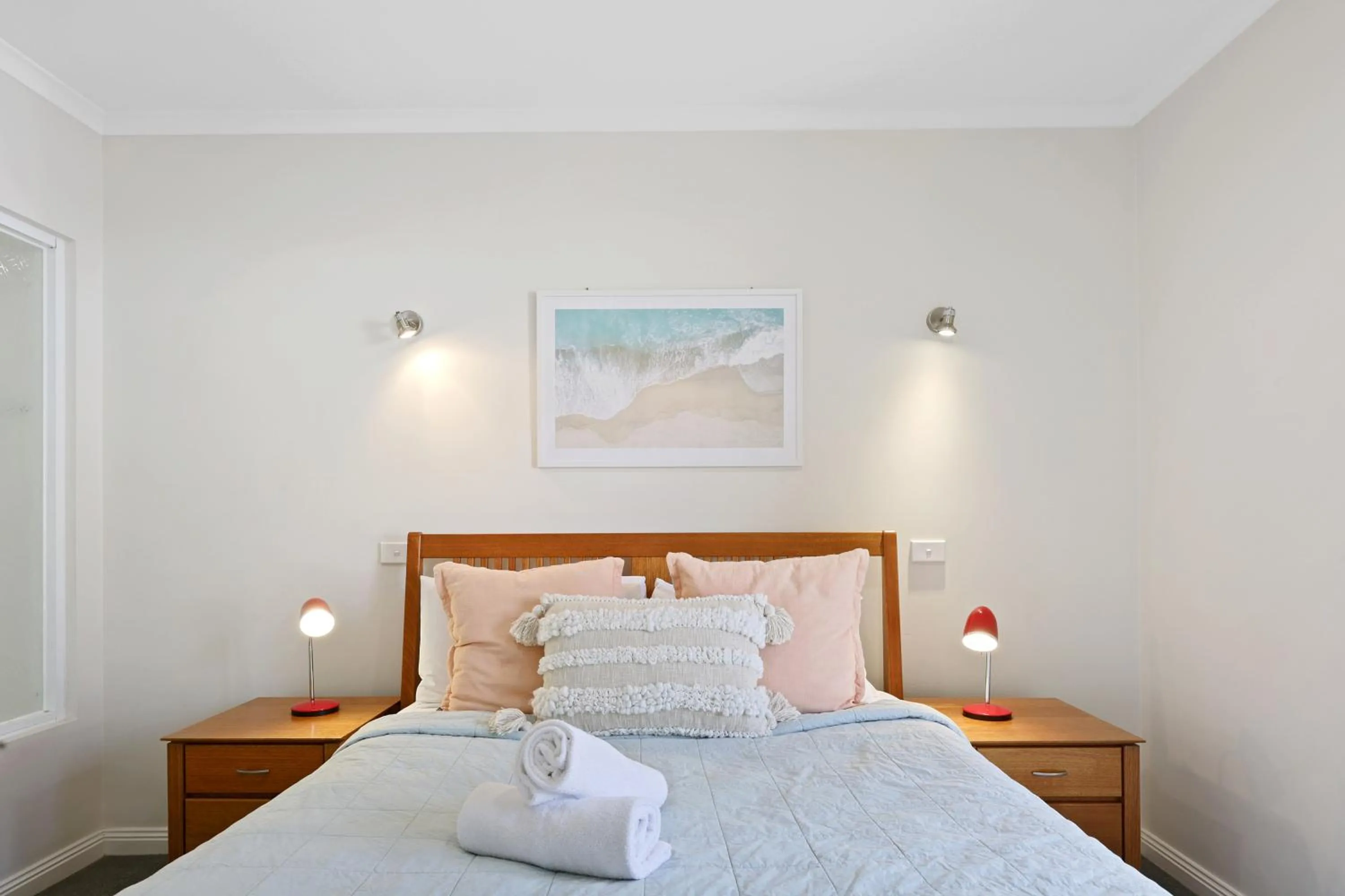 Bed in Sea Foam Villas