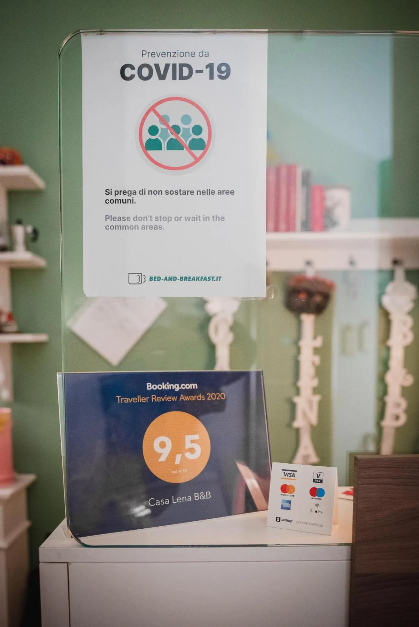 Lobby or reception in Casa Lena B&B