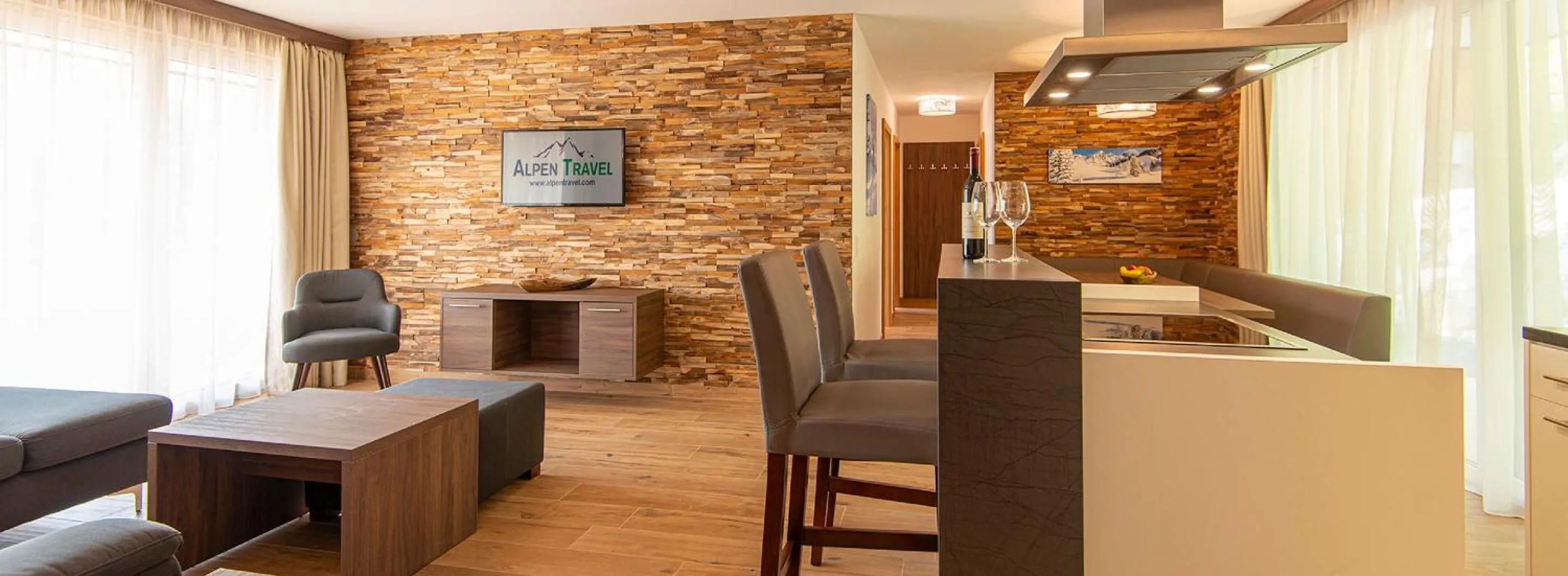 Living room in Apartment Dorf Wagrain Alpenleben by AlpenTravel