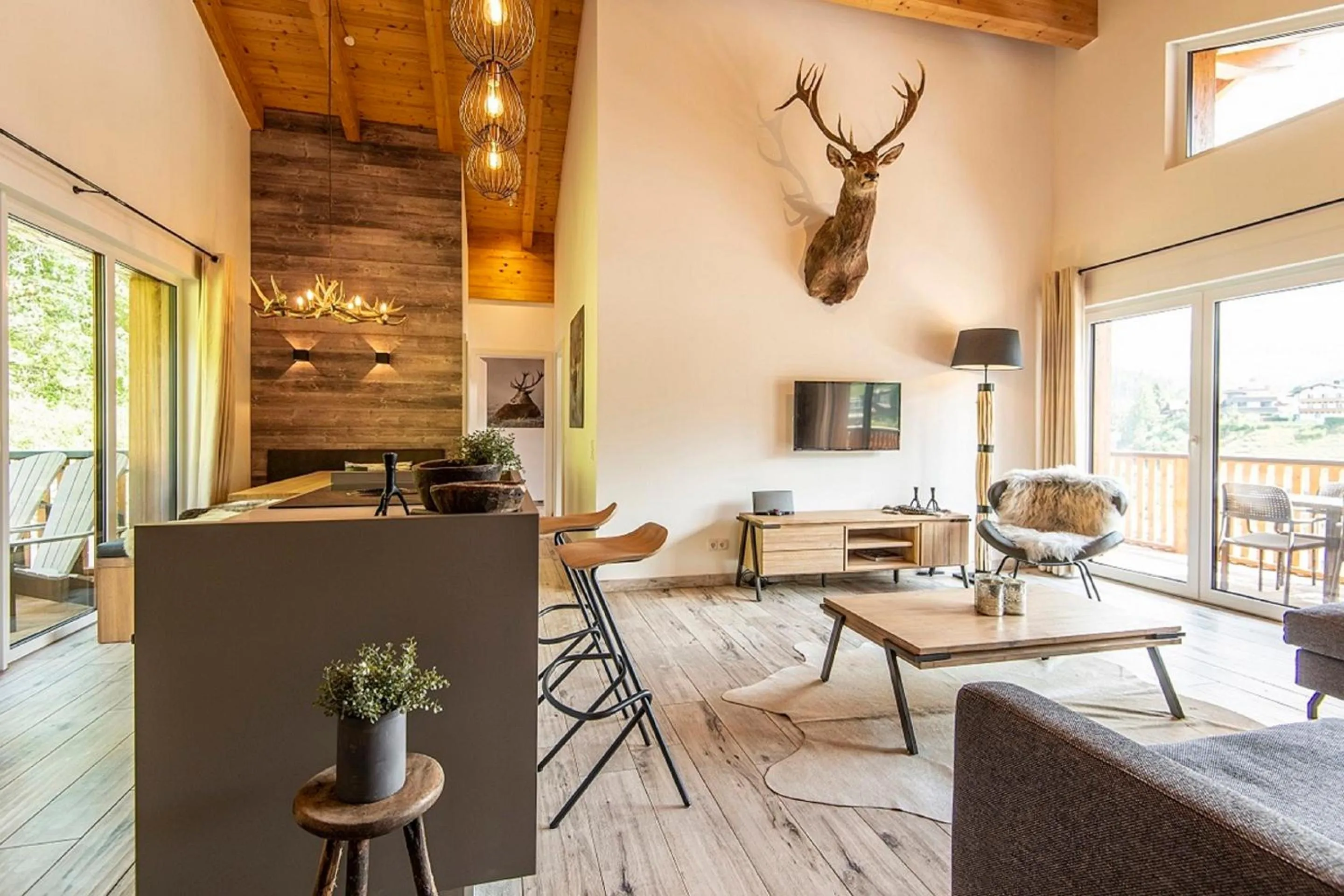 Living room in Apartment Dorf Wagrain Alpenleben by AlpenTravel