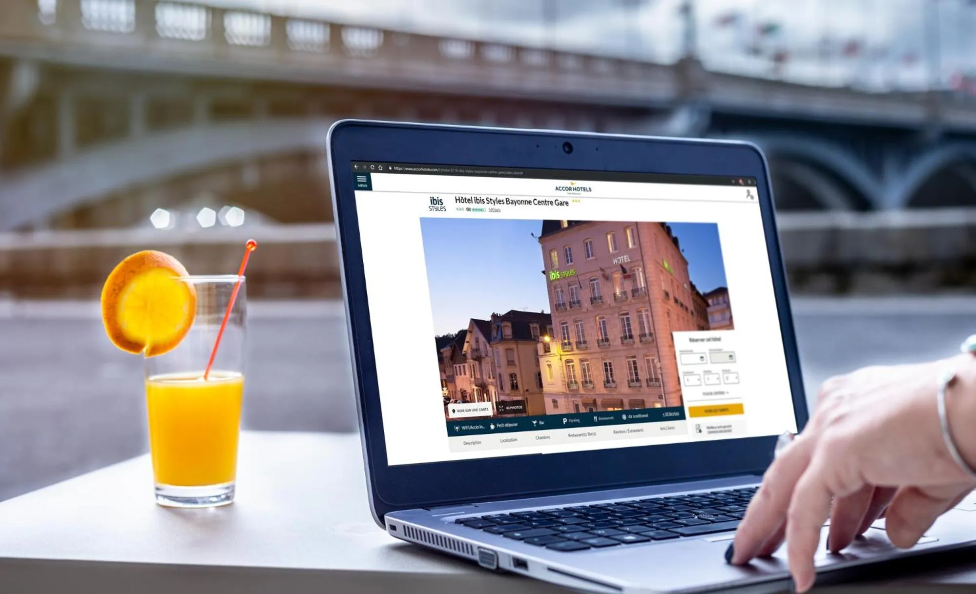 Balcony/Terrace in ibis Styles Bayonne