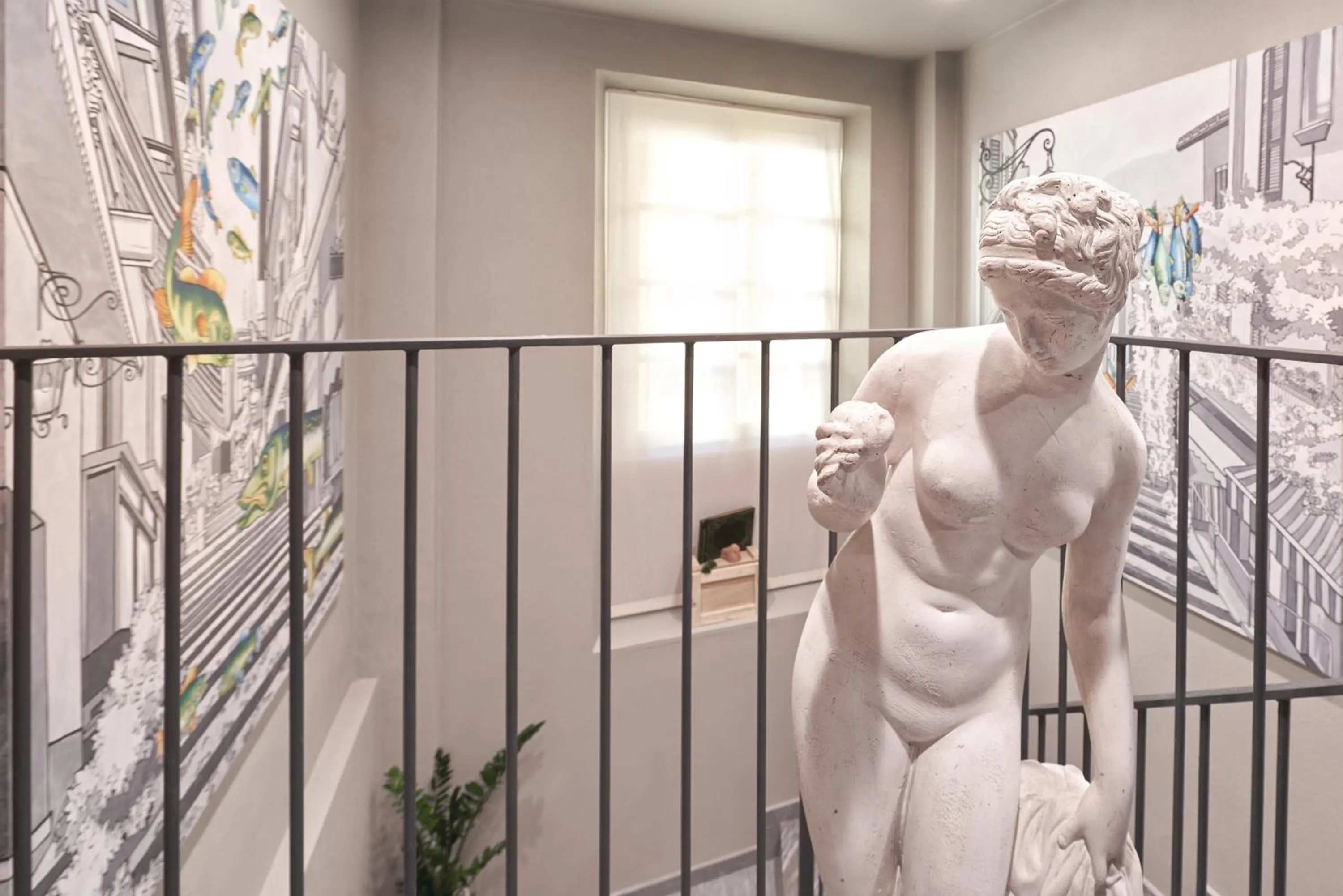 Decorative detail in 73 Boutique Hotel