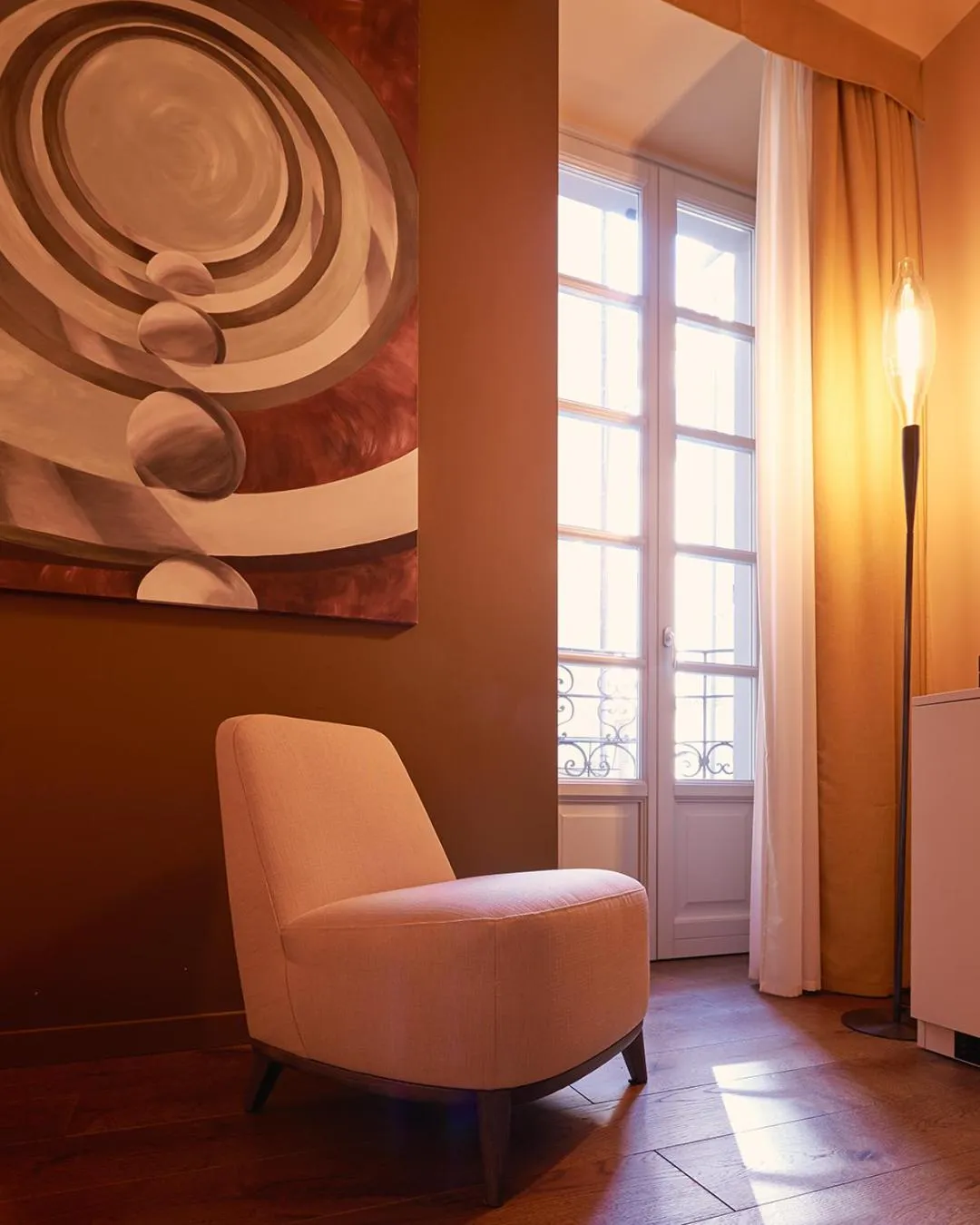 Decorative detail in 73 Boutique Hotel