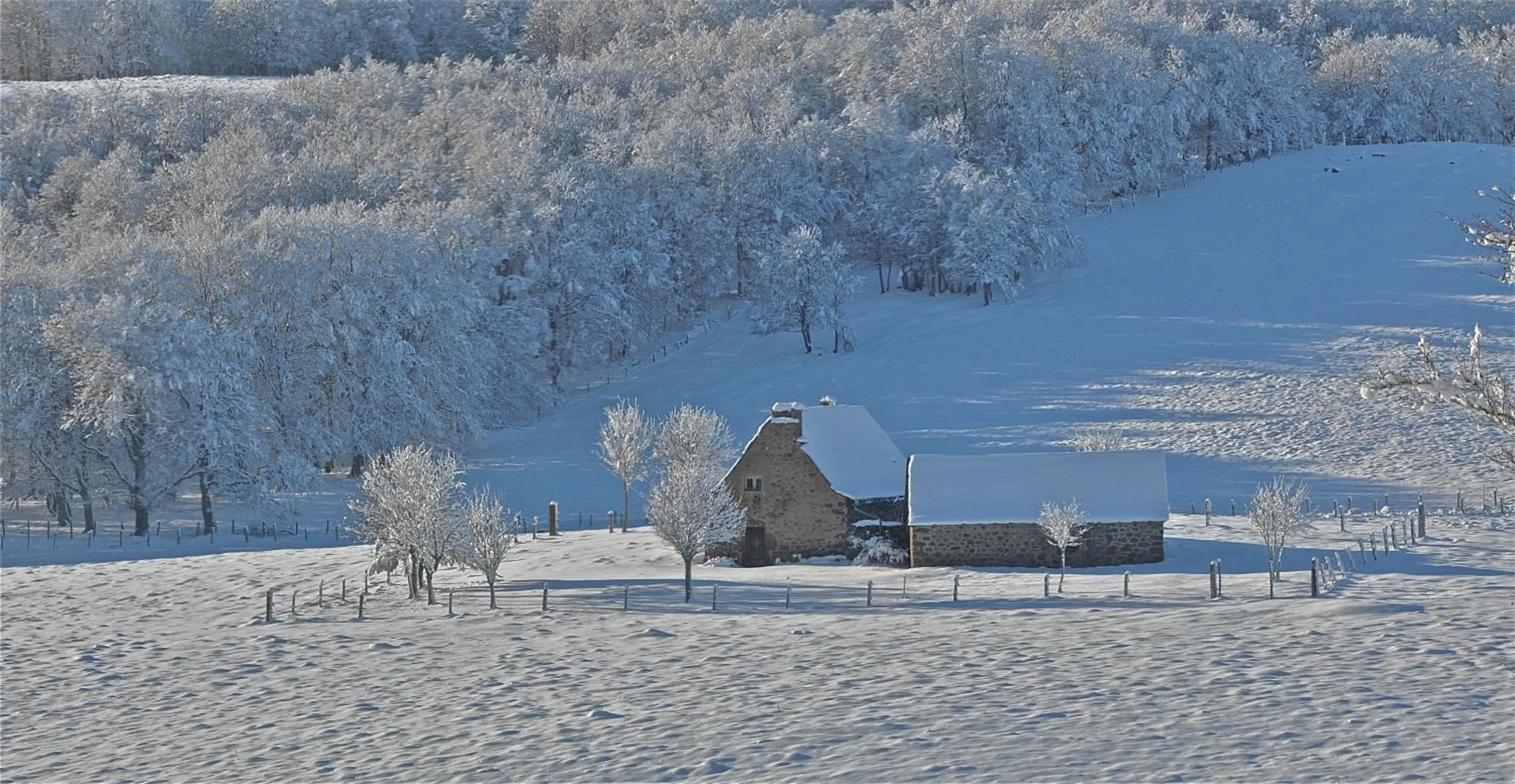 Natural landscape in AUX PORTES D'AUBRAC studio 2 personnes
