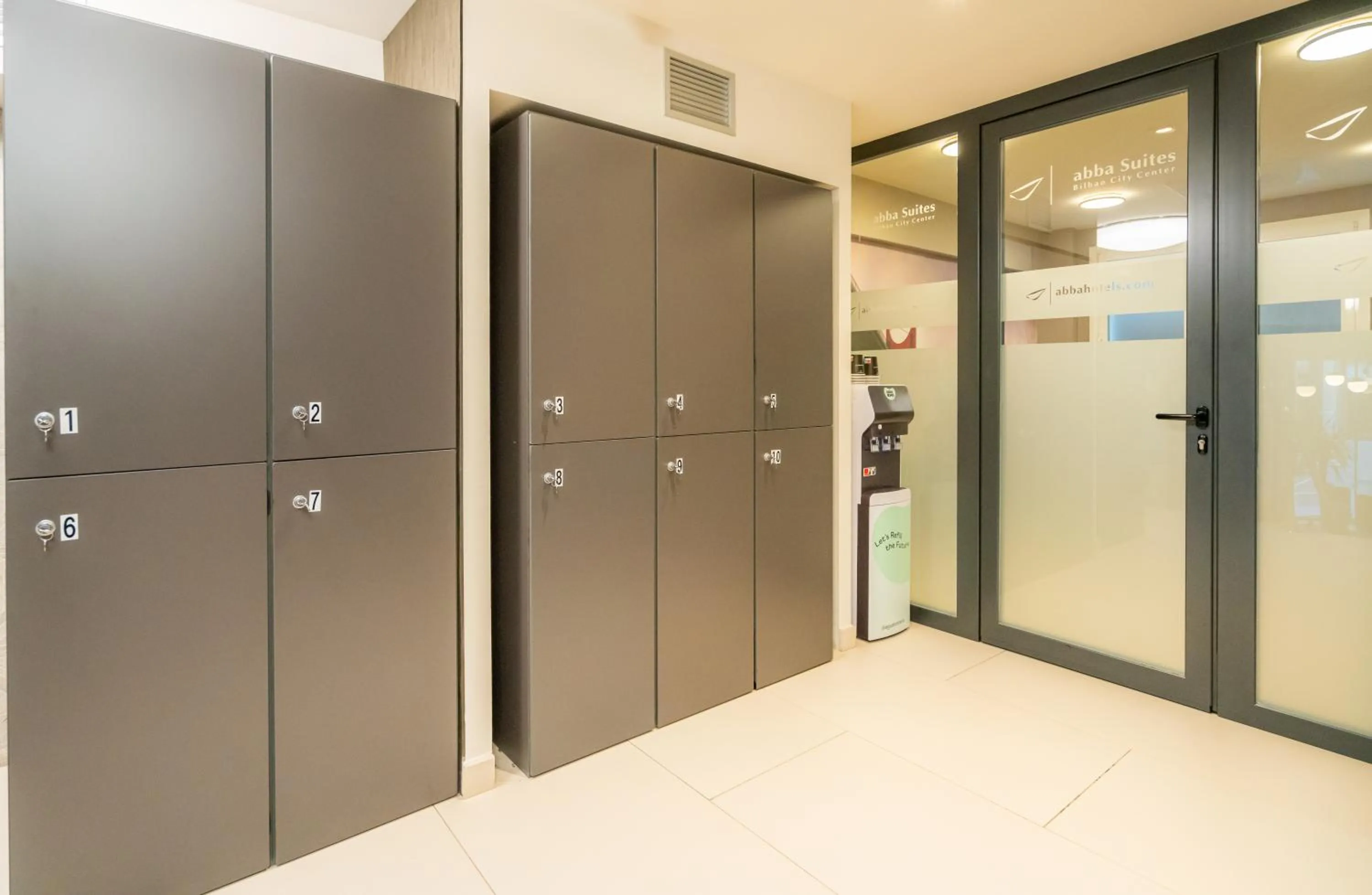 locker in Bilbao City Center by abba Suites