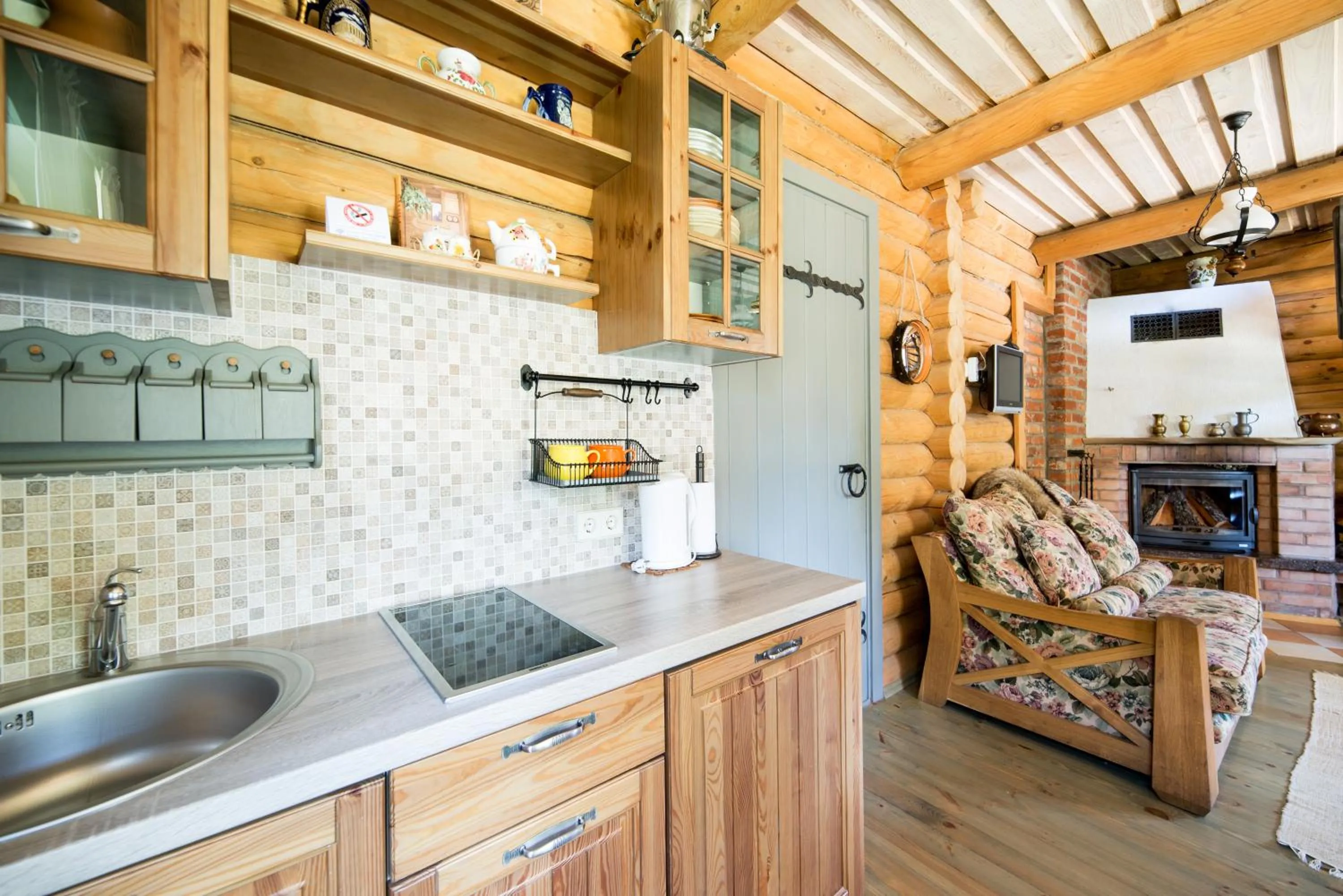 Kitchen or kitchenette in Rasos Vila