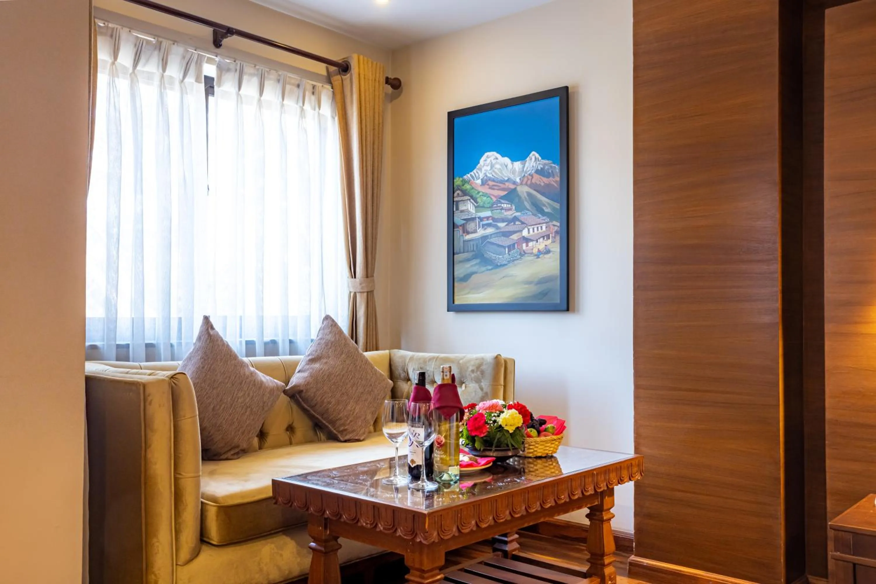 Seating area in Hotel Kutumba